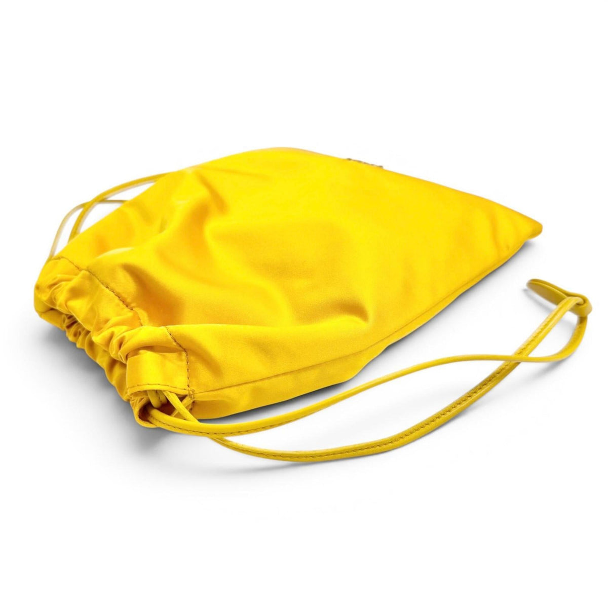 Miu Miu Yellow Silk Pouch (Pre-Owned)