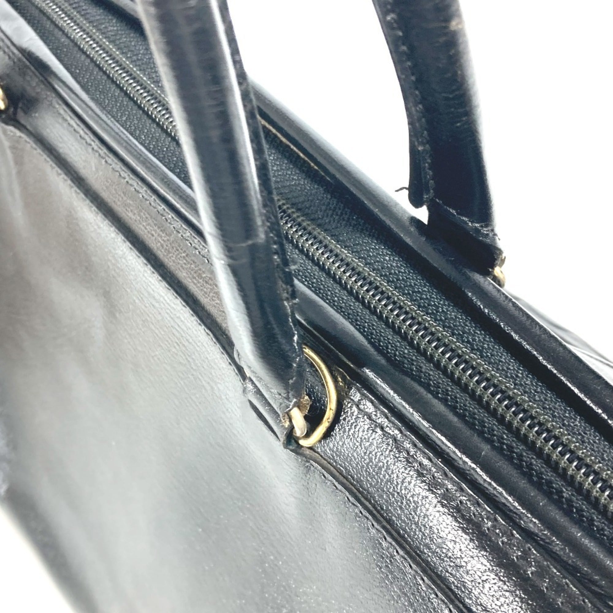 Fendi Black Leather Handbag Shoulder Bag (Pre-Owned)