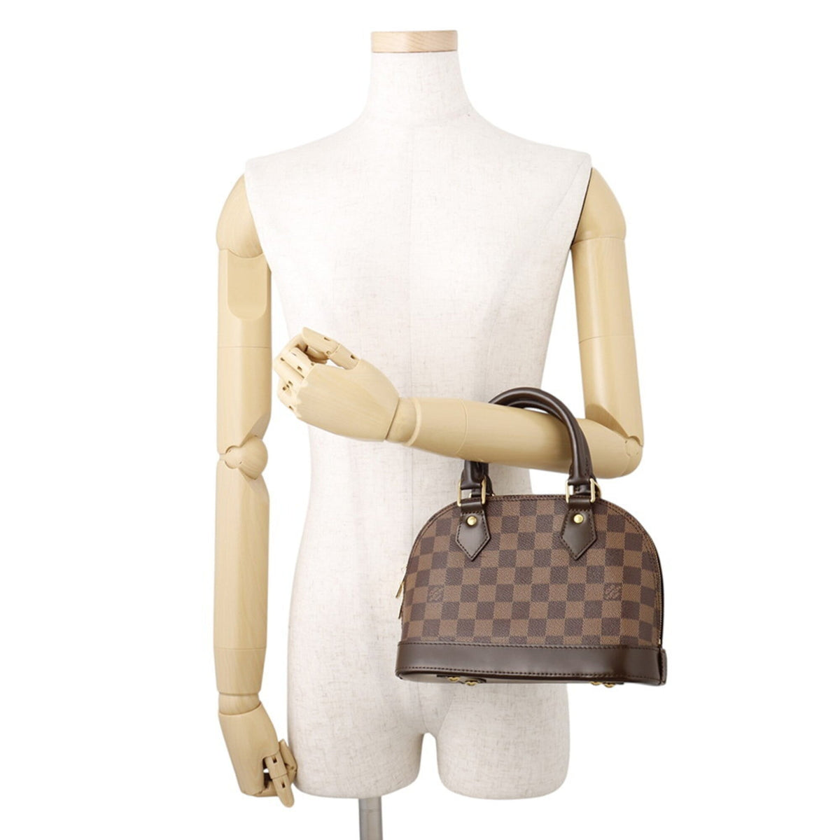 Louis Vuitton Damier Brown Damier Canvas Ebene Handbag (Pre-Owned)