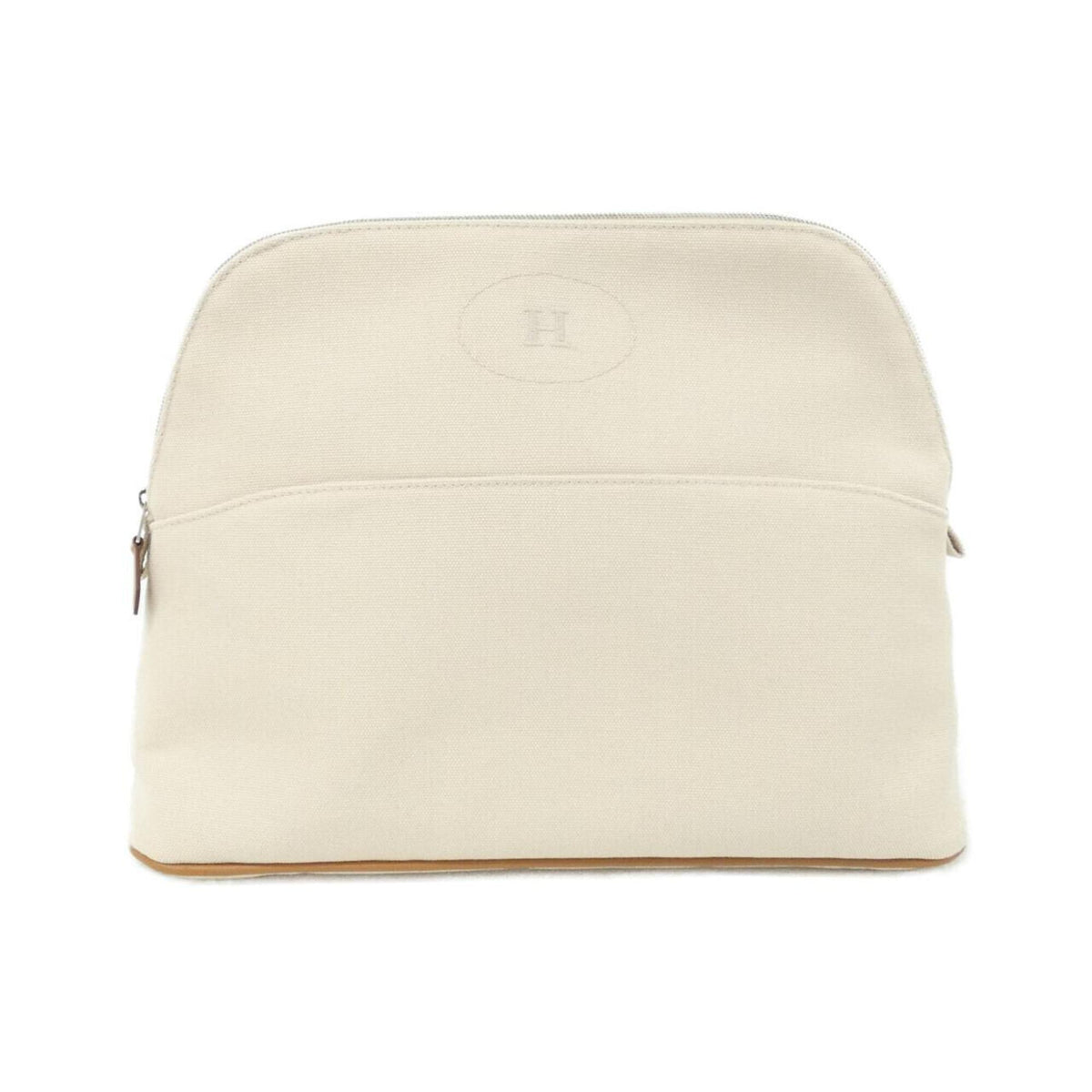 Hermes Natural Canvas Handbag Pouch (Pre-Owned)