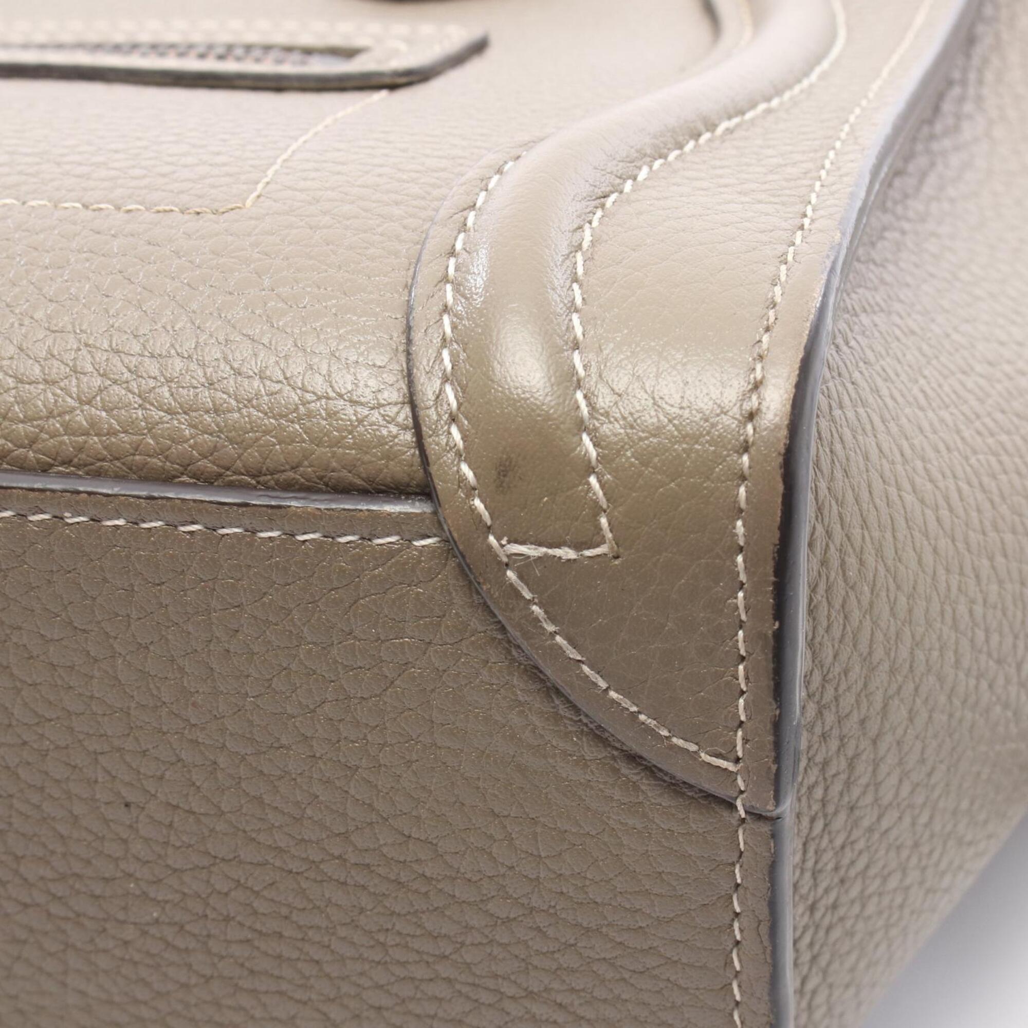 Celine Gray Leather Handbag (Pre-Owned)