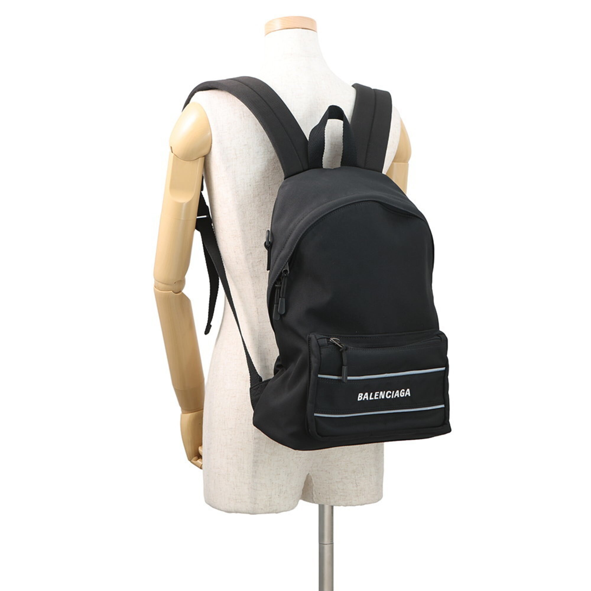 Balenciaga Black Nylon Backpack Shoulder Bag (Pre-Owned)