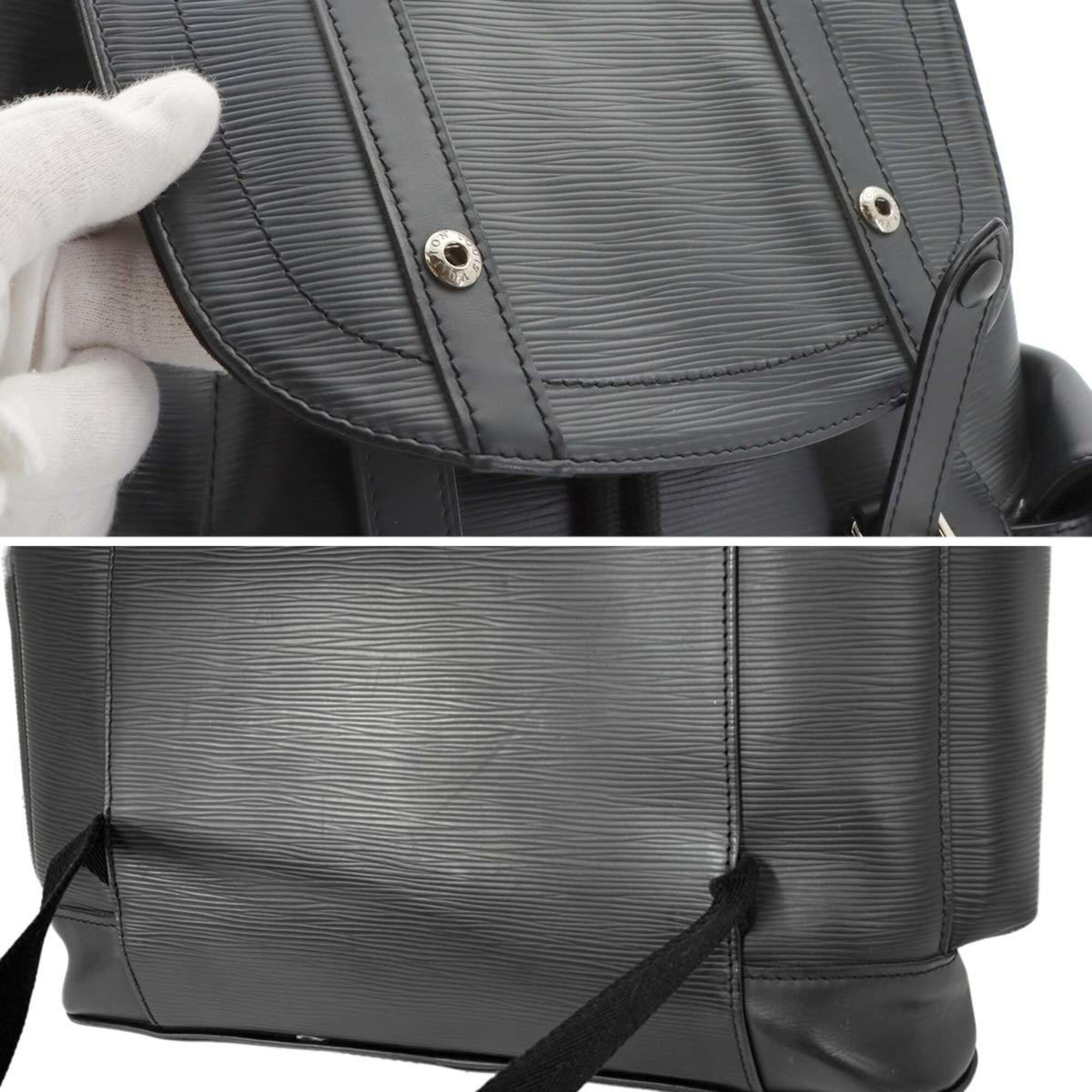 Louis Vuitton Noir Epi Leather Backpack (Pre-Owned)