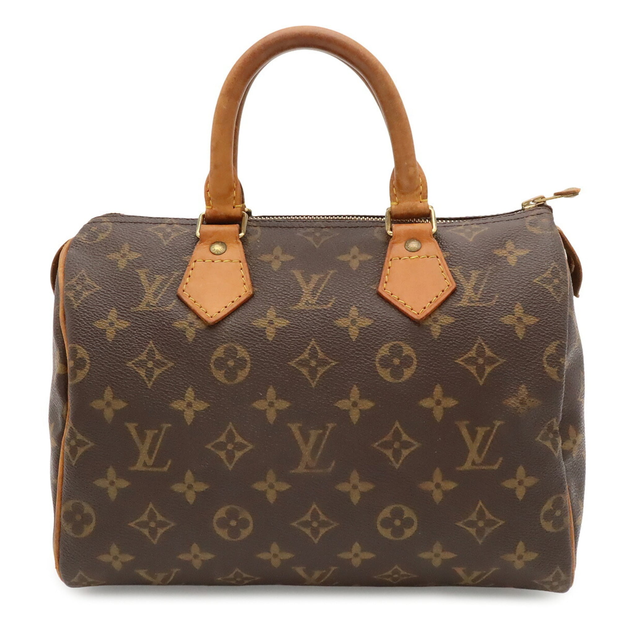 Louis Vuitton Brown White Monogram Handbag (Pre-Owned)
