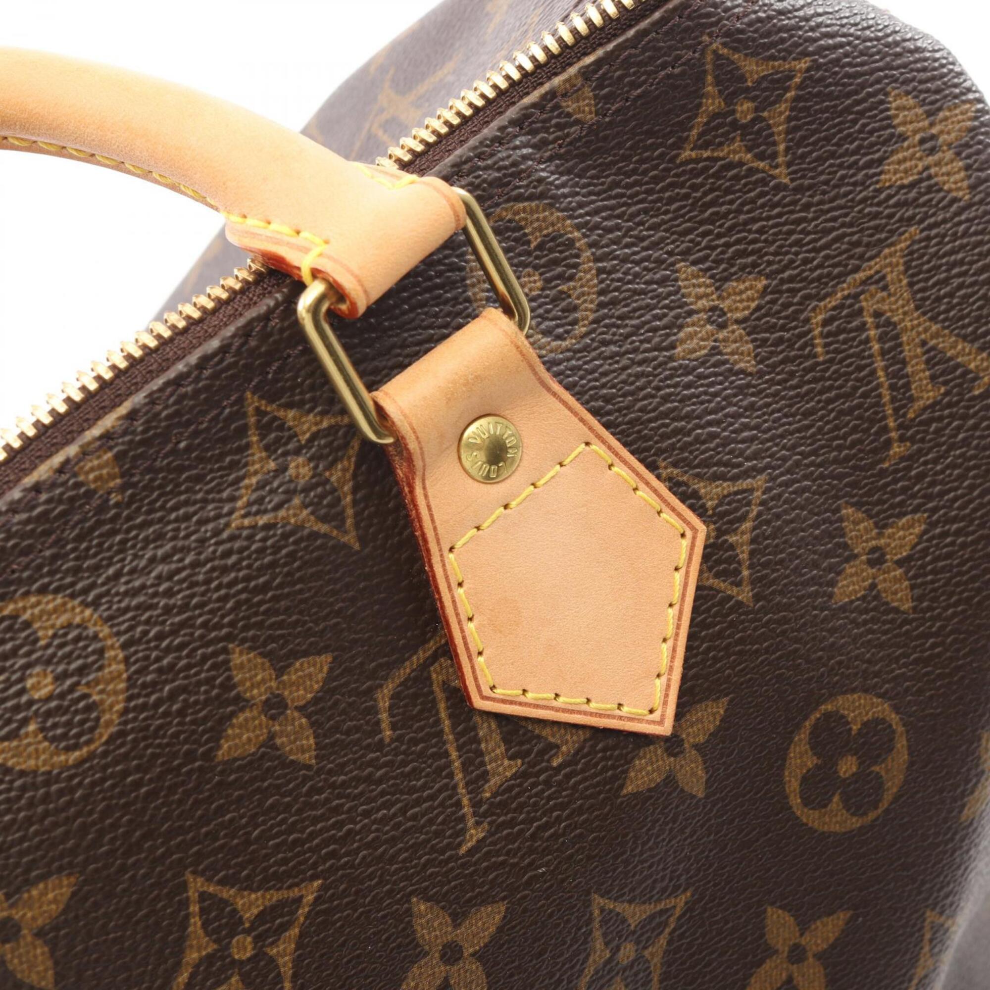 Louis Vuitton Brown Pvc Coated Canvas Leather Handbag (Pre-Owned)