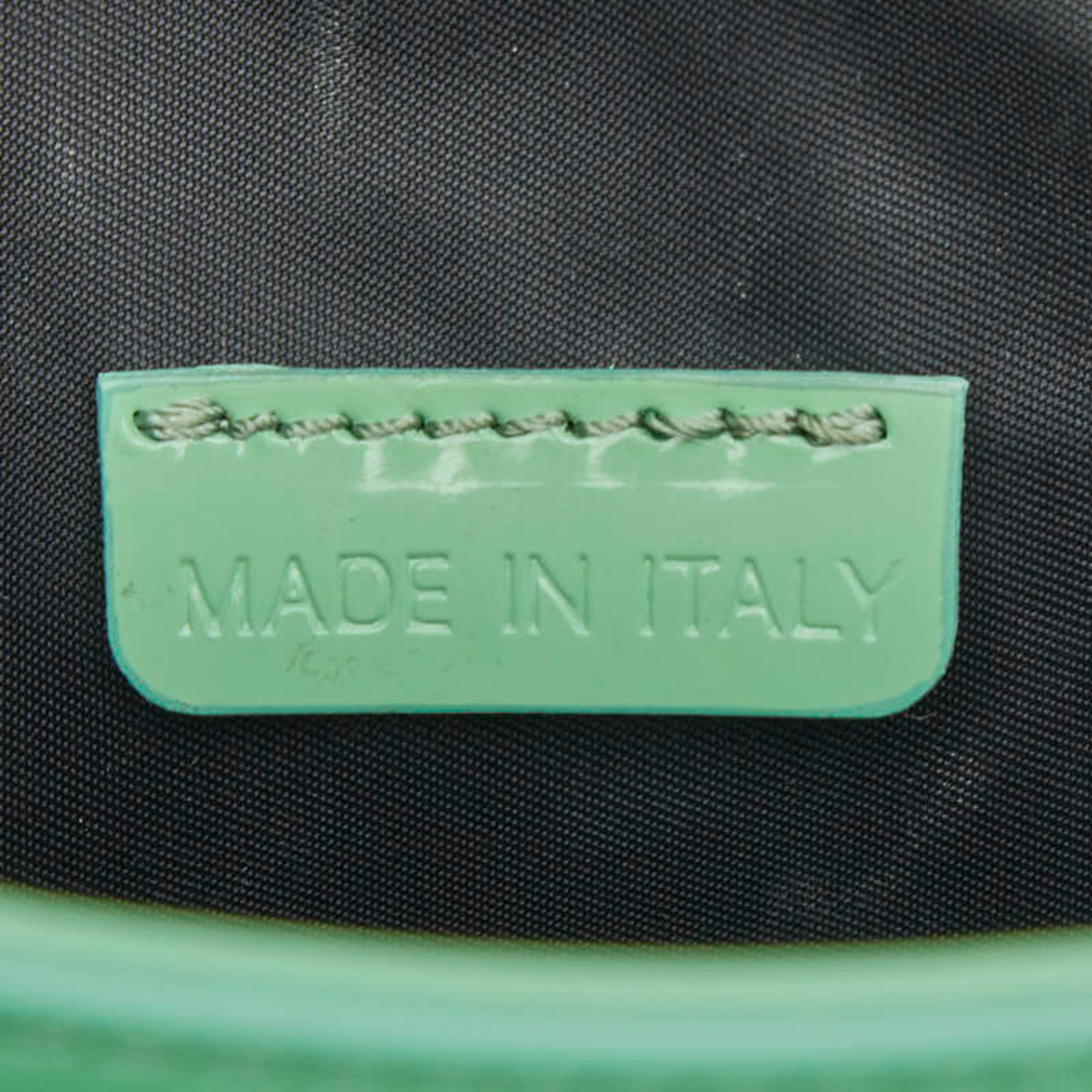 Burberry Green Patent Leather Shoulder Bag (Pre-Owned)