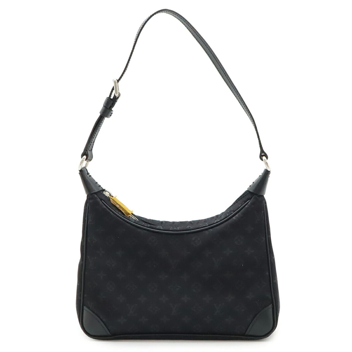 Louis Vuitton Noir Monogram Satin Leather Pouch (Pre-Owned)