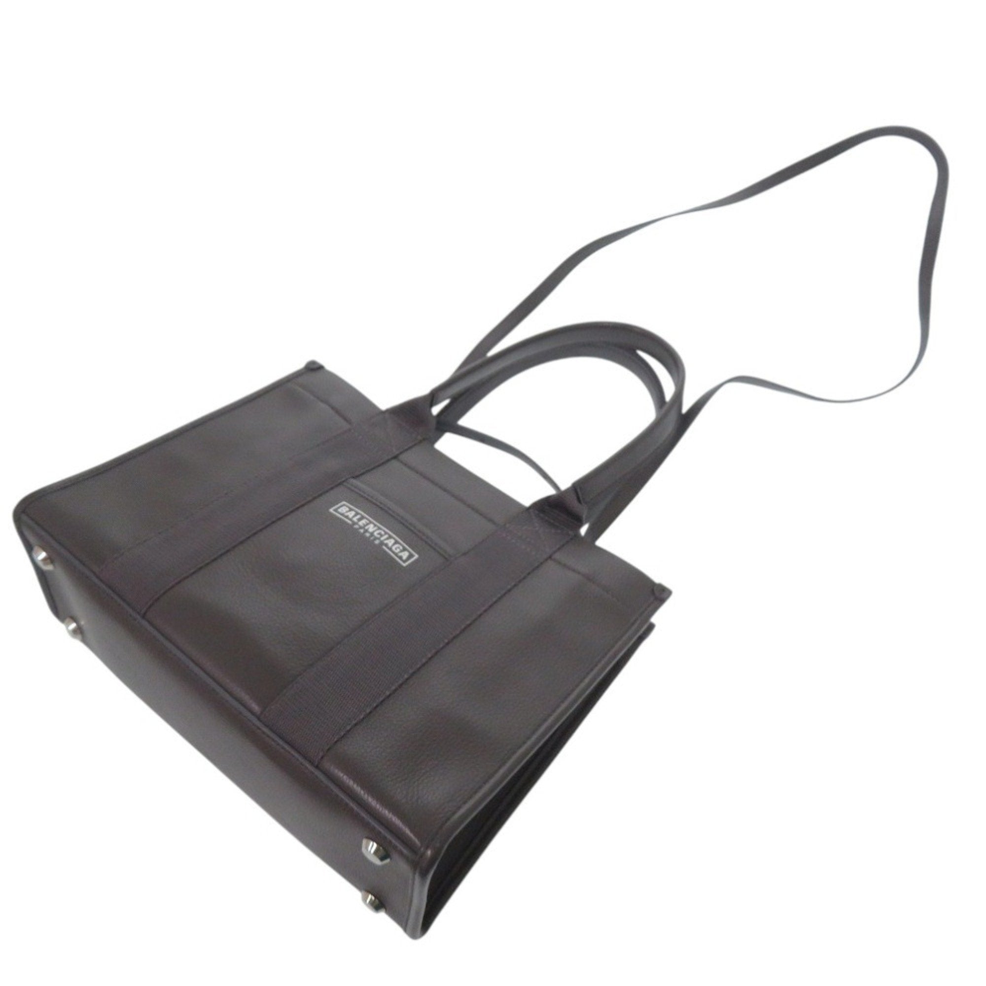 Balenciaga Gray Leather Tote Bag (Pre-Owned)