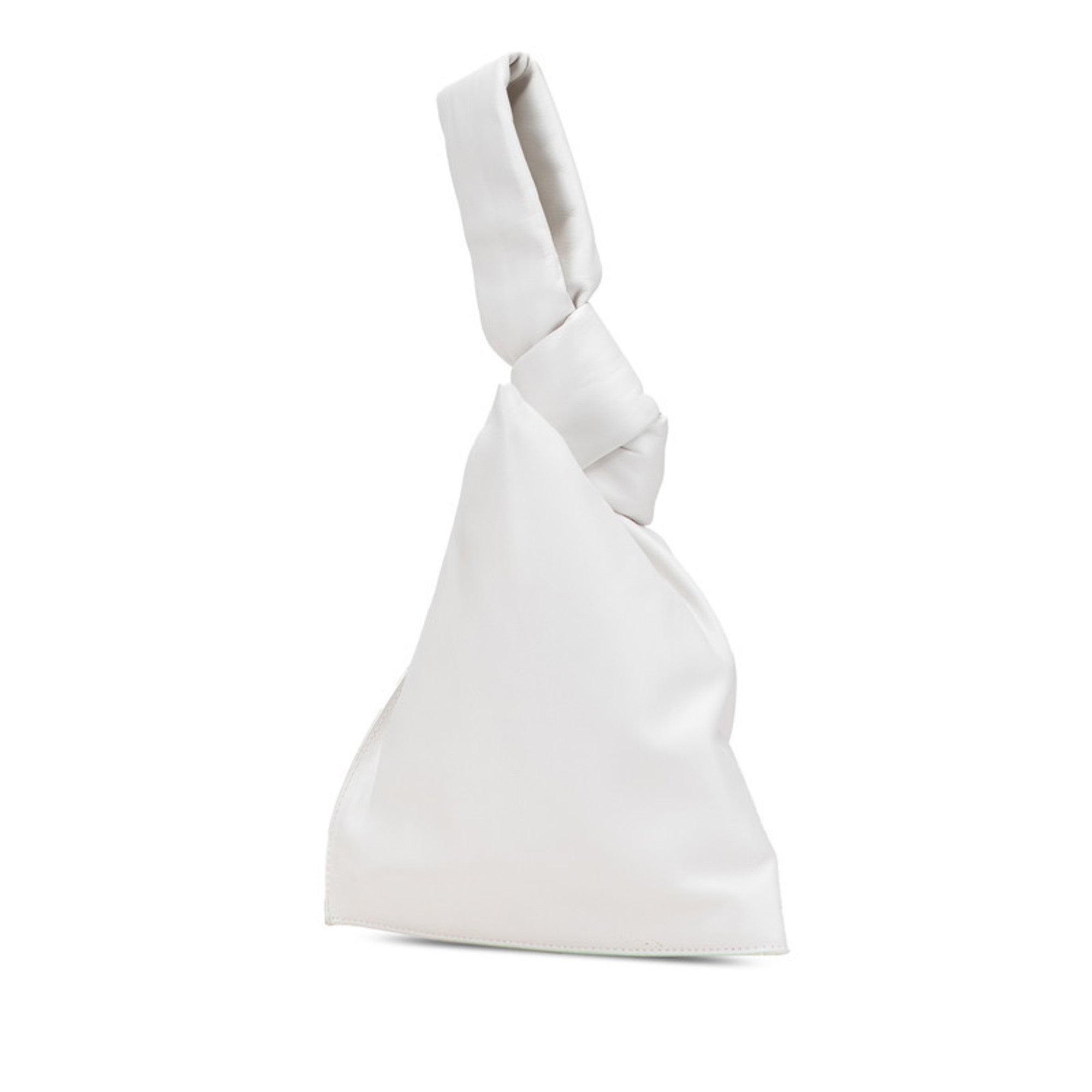 Bottega Veneta White Leather Handbag (Pre-Owned)