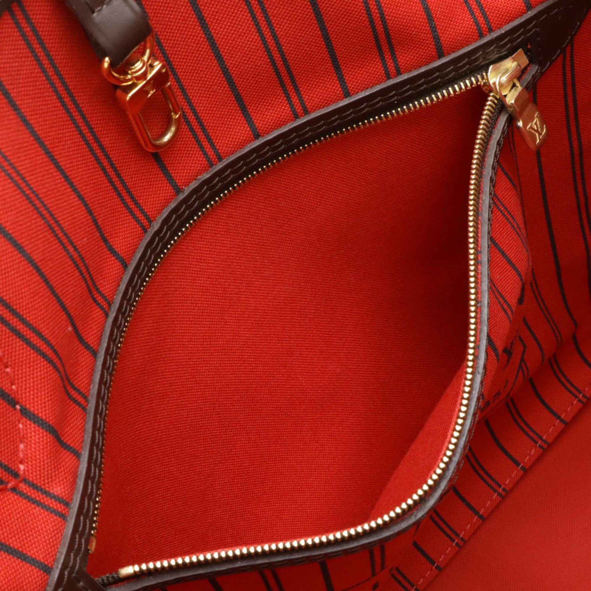 Louis Vuitton Brown Damier Canvas Pvc Pouch Shoulder Bag Tote Bag (Pre-Owned)