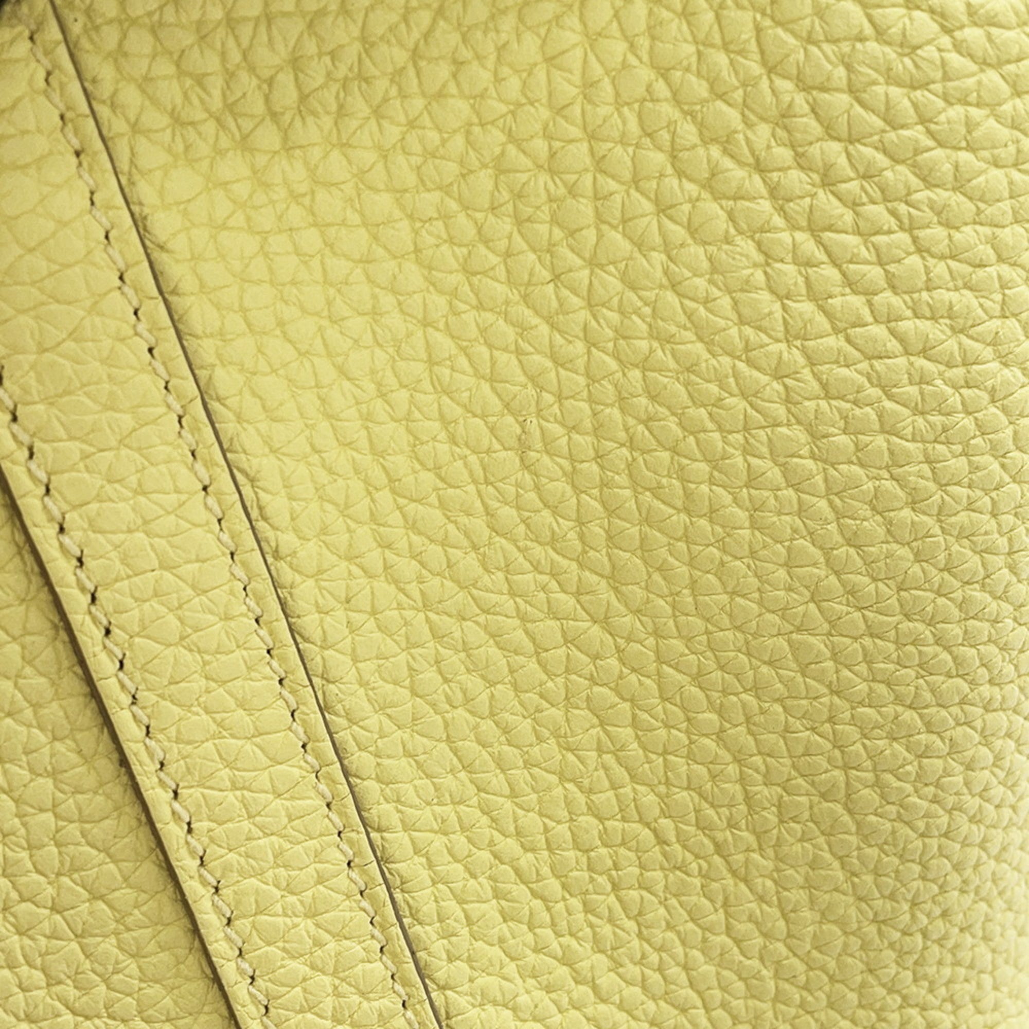 Hermes Orange Taurillon Clemence Leather Handbag (Pre-Owned)