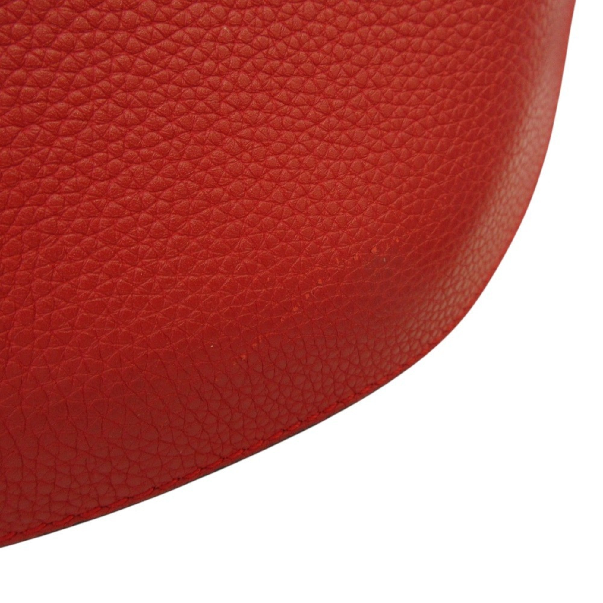 Loewe Red Color Leather Shoulder Bag (Pre-Owned)