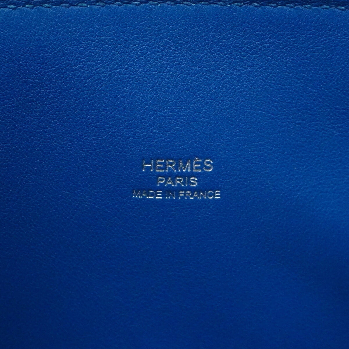 Hermes Blue Leather Handbag (Pre-Owned)