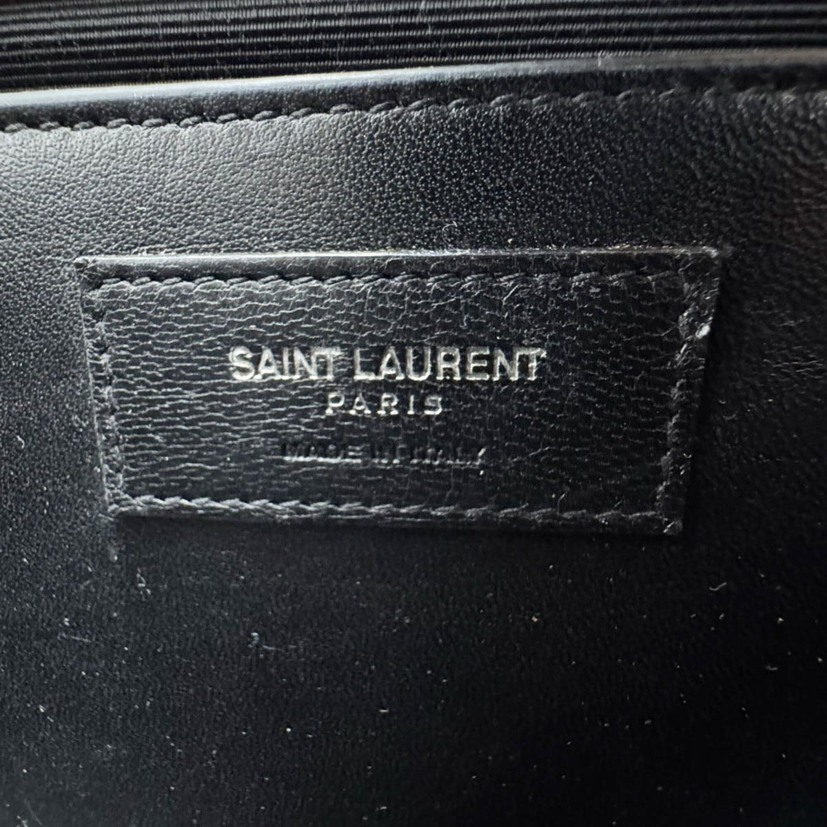Saint Laurent Gray Leather Shoulder Bag (Pre-Owned)