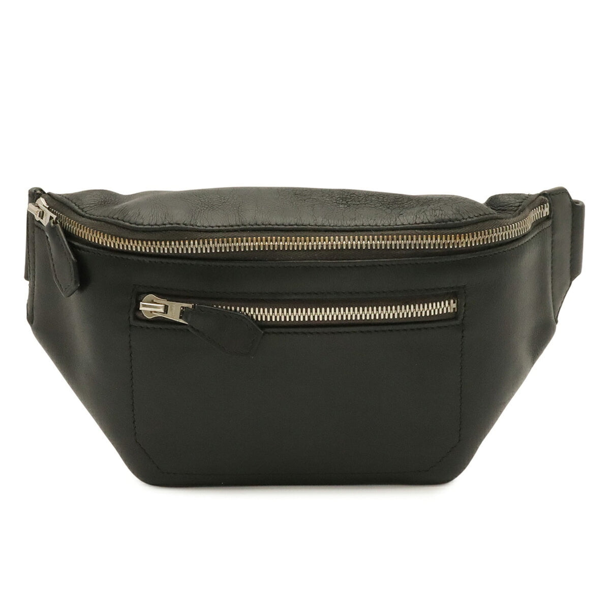 Hermes Black Swift Leather Shoulder Bag Sling Bag (Pre-Owned)