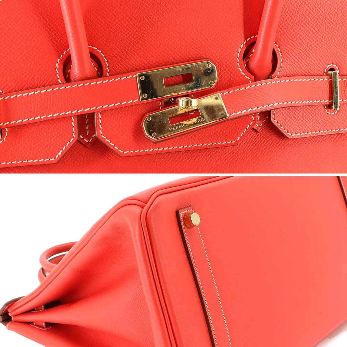 Hermes Gold Rose Jaipur Epsom Leather Handbag (Pre-Owned)