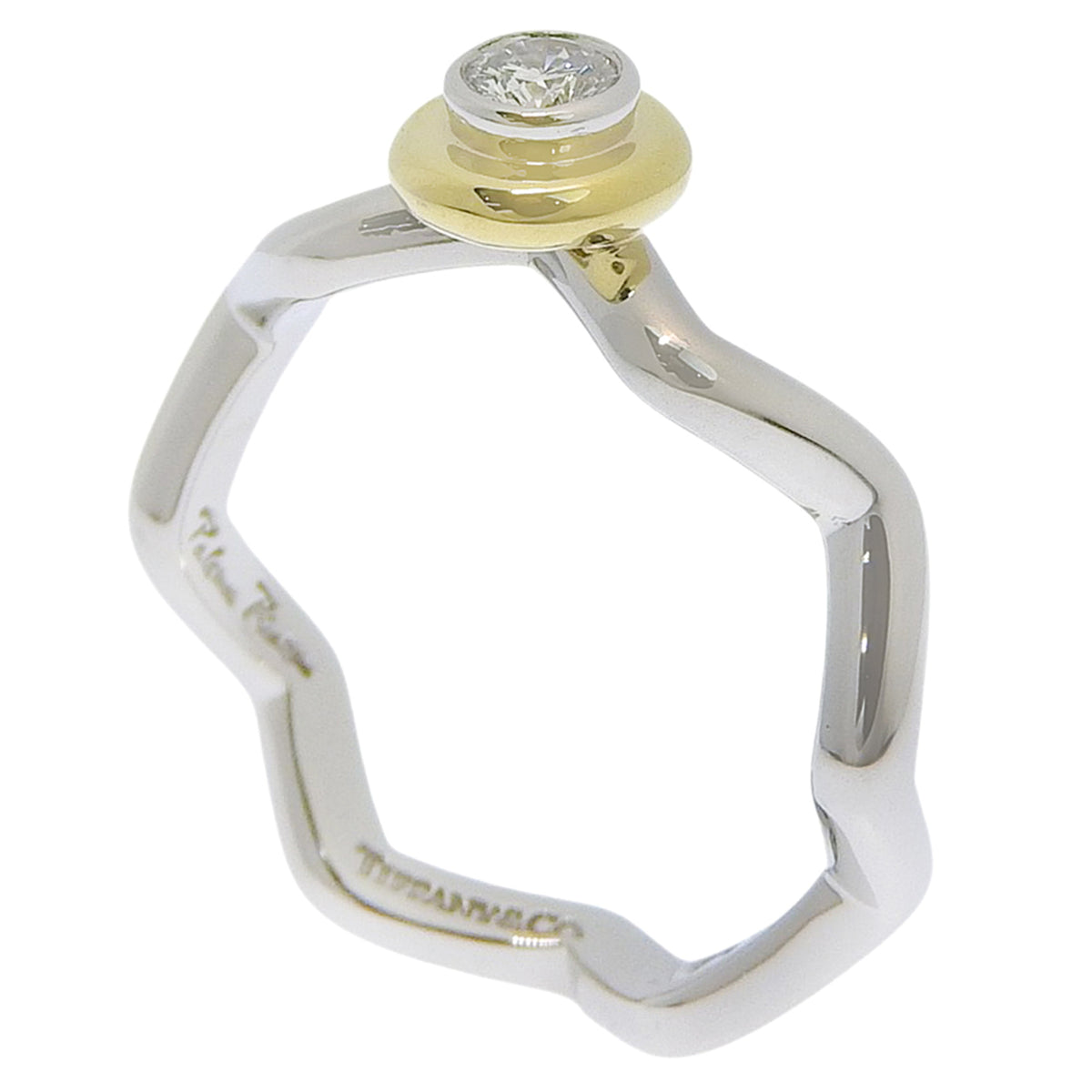 Tiffany Yellow Gold (18K) Platinum 950 Band Ring (Pre-Owned)