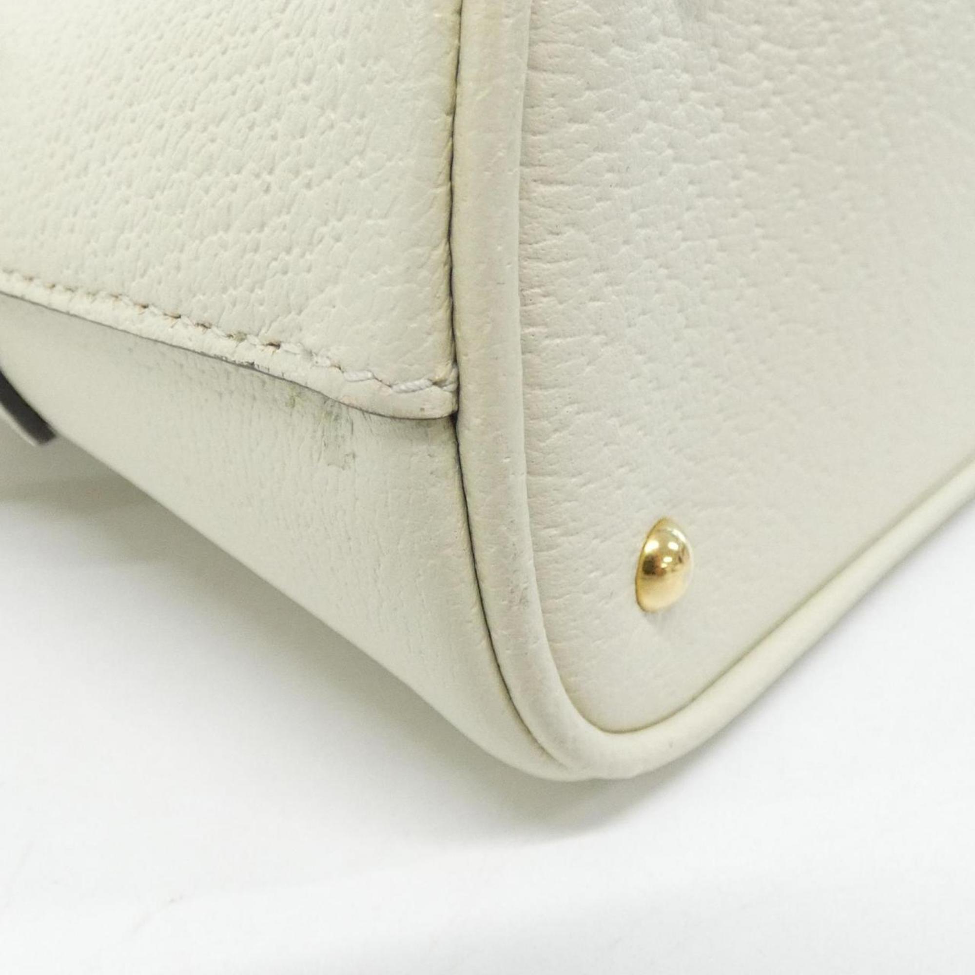 Gucci White Leather Handbag (Pre-Owned)