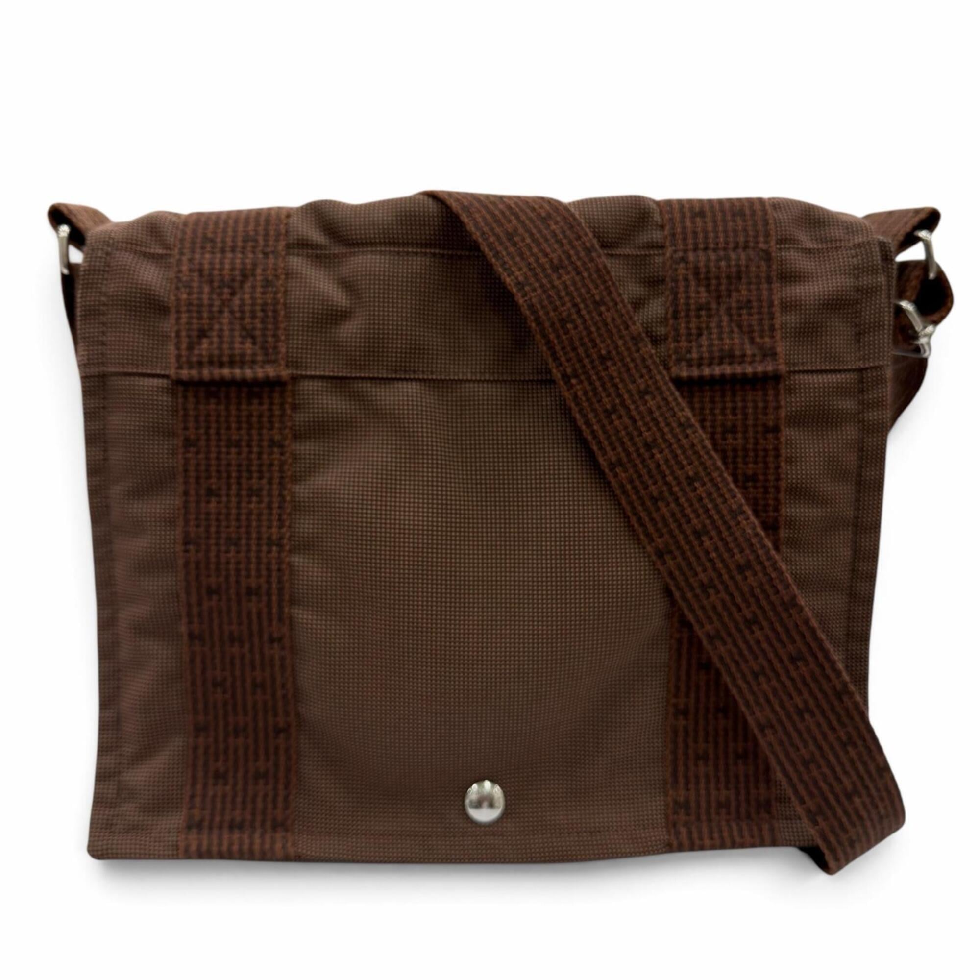 Hermes Brown Polyamide Polyester Shoulder Bag (Pre-Owned)