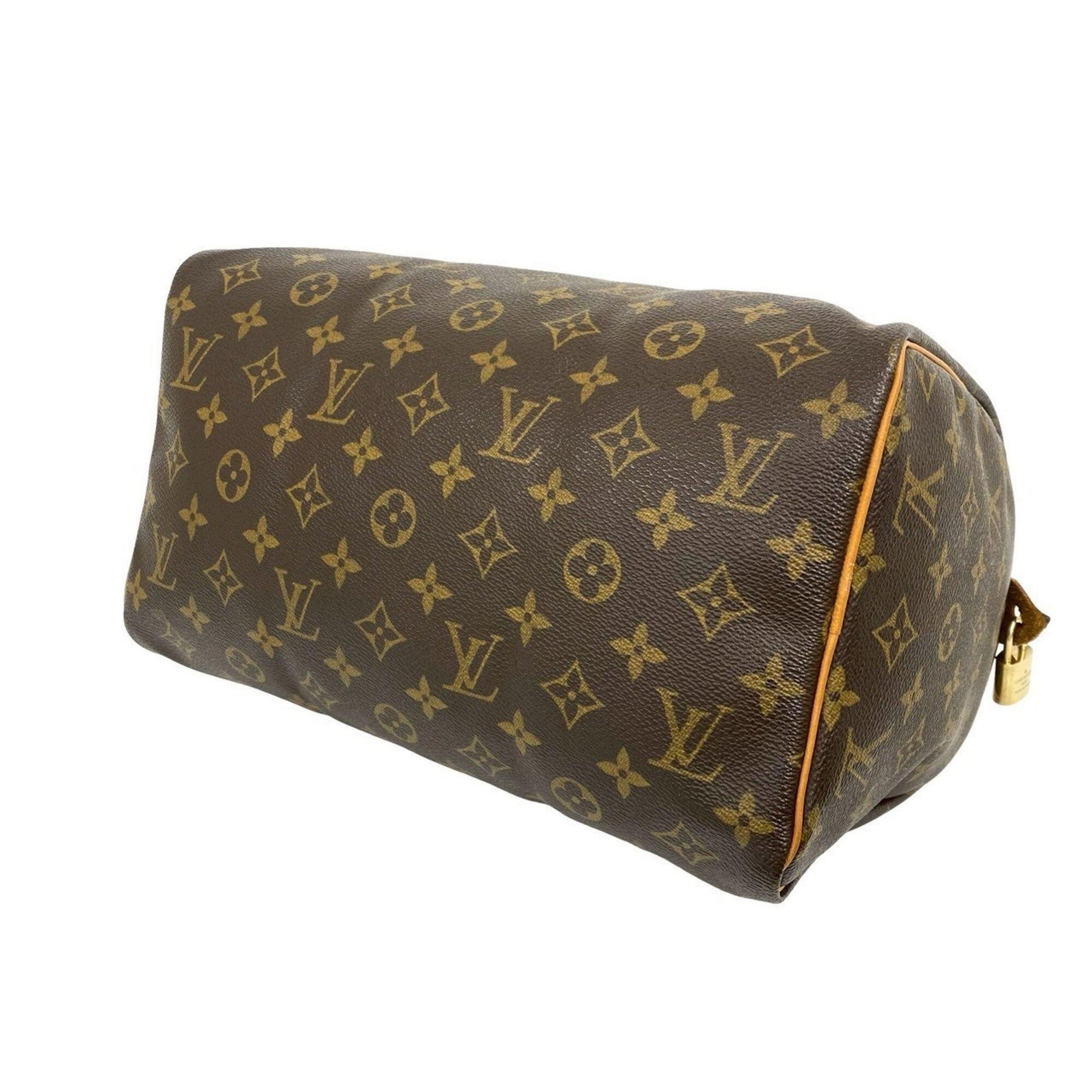 Louis Vuitton Brown Pvc Leather Boston Bag Handbag (Pre-Owned)
