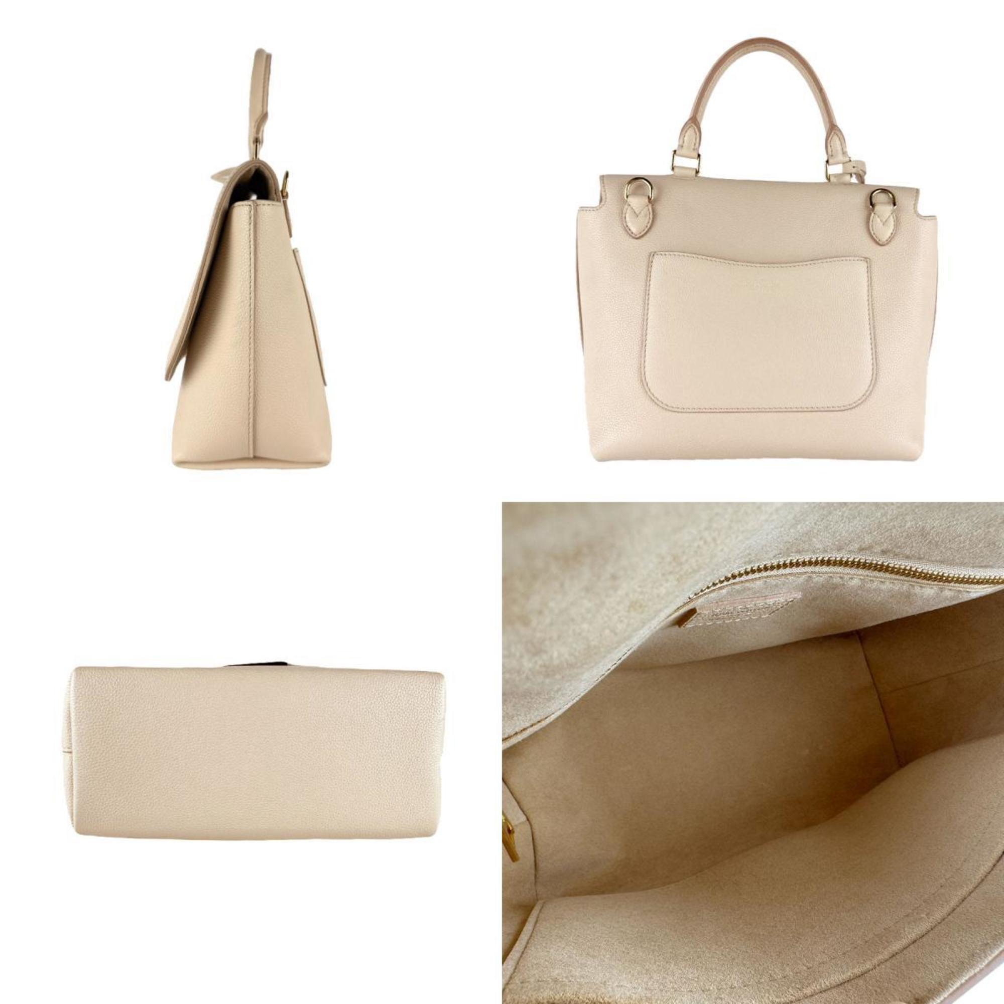 Louis Vuitton Light Beige Cuir Ombre Leather Handbag Shoulder Bag (Pre-Owned)