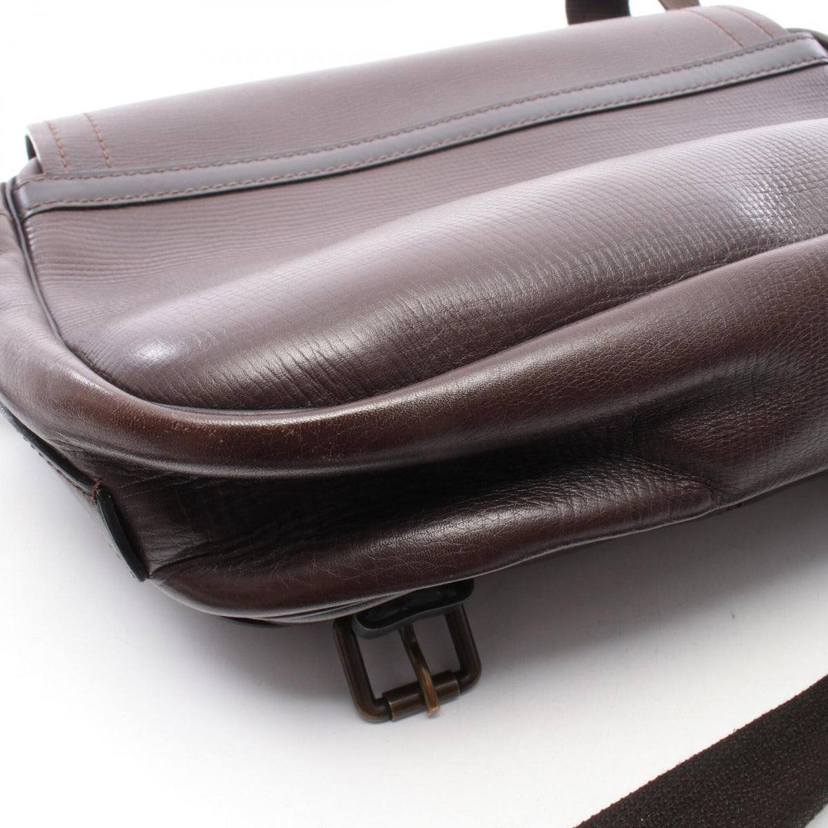 Louis Vuitton Brown Coffee Utah Leather Leather Handbag Shoulder Bag (Pre-Owned)