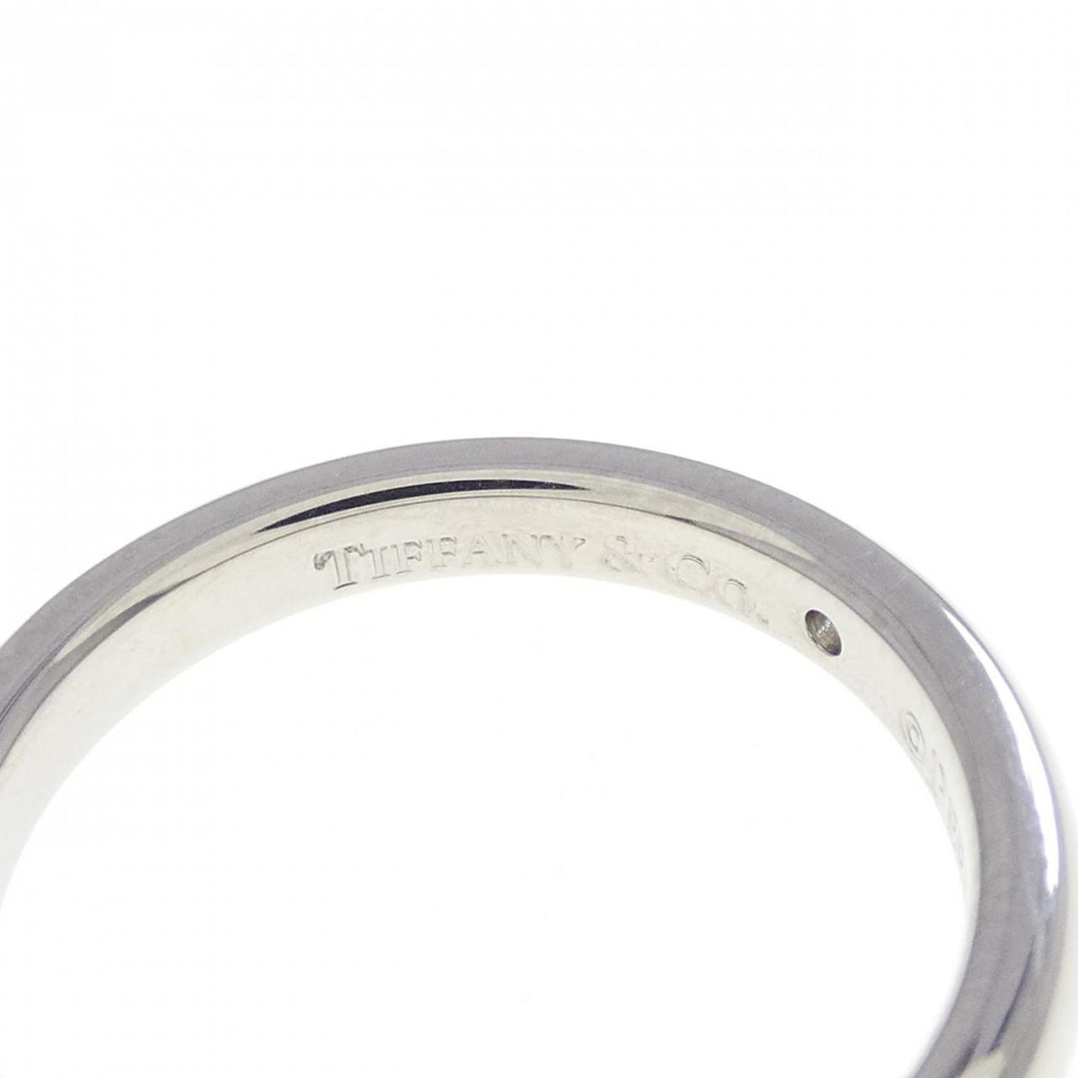 Tiffany Platinum Platinum 950 Band Ring (Pre-Owned)