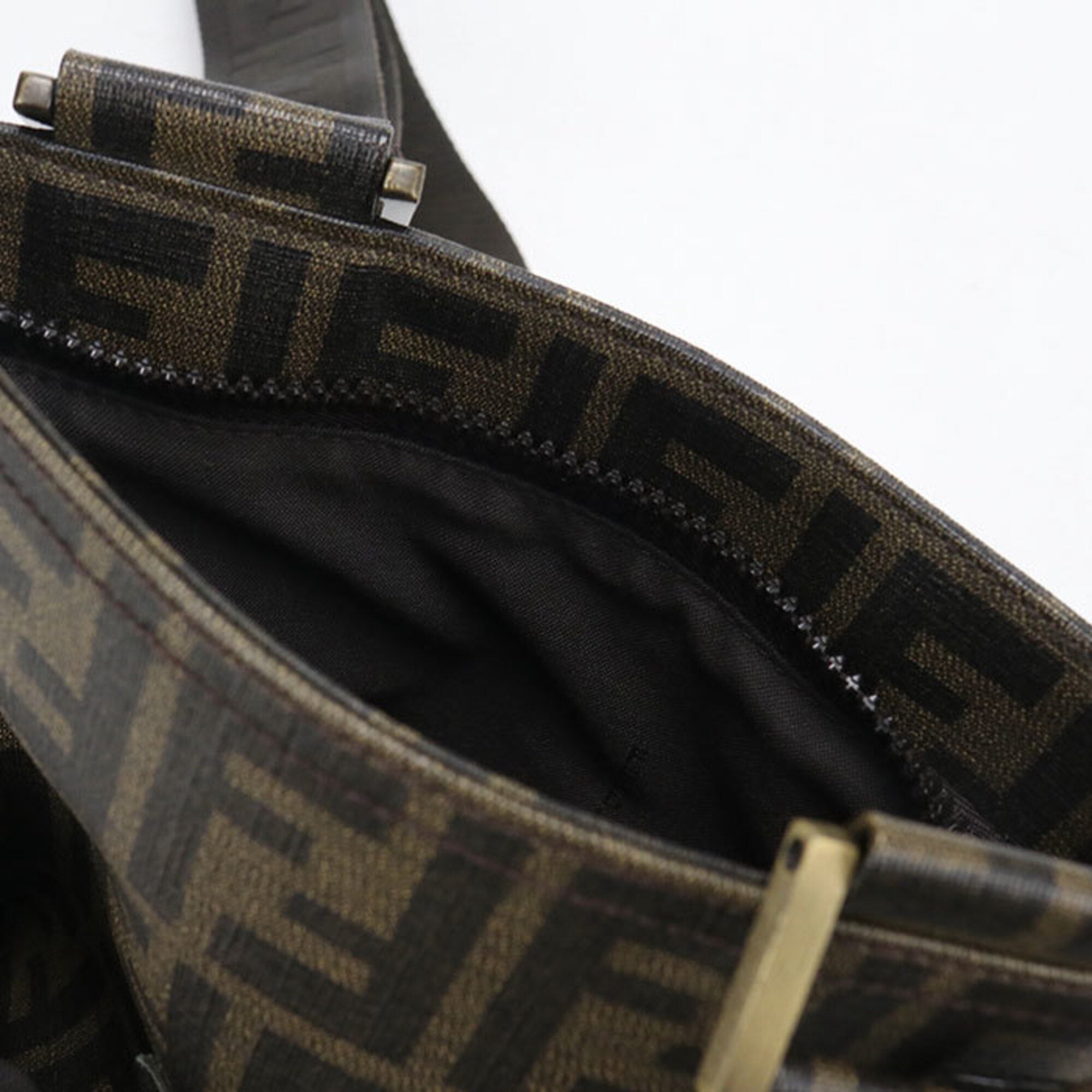 Fendi Brown Pvc Shoulder Bag (Pre-Owned)