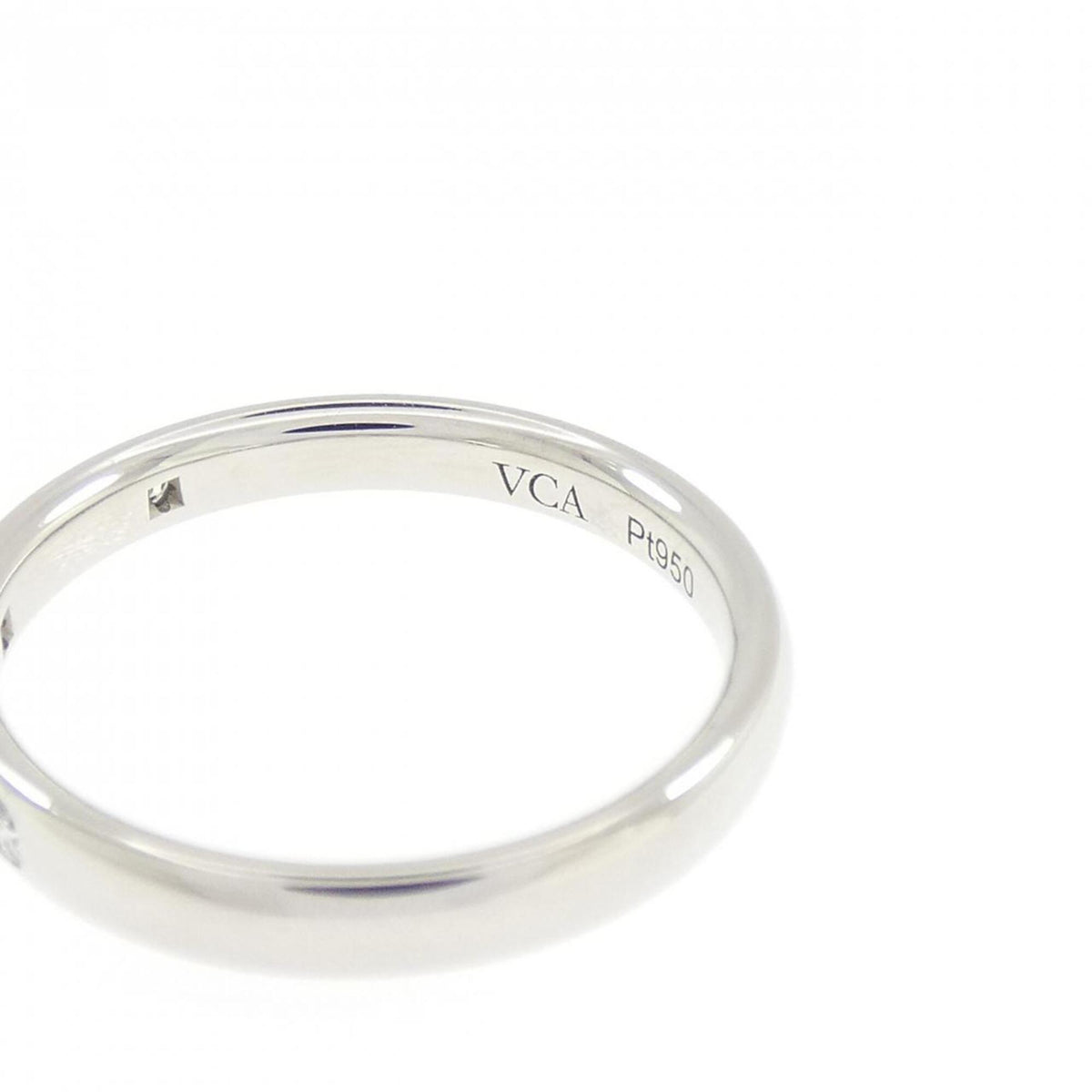 Van Cleef & Arpels Platinum 950 Band Ring (Pre-Owned)