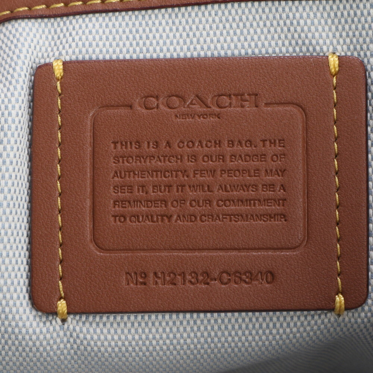 Coach Blue Leather Handbag Shoulder Bag (Pre-Owned)