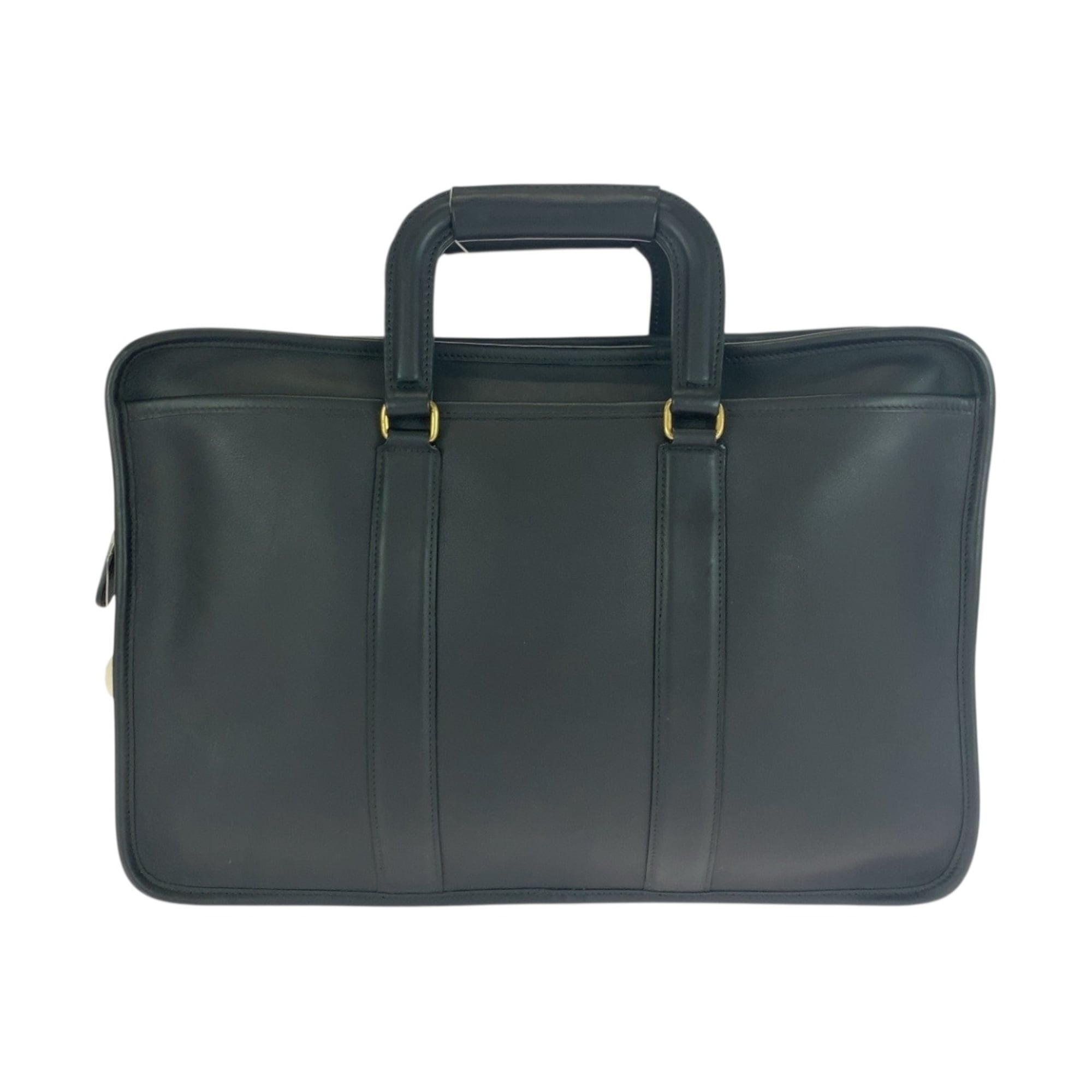 Coach Black Leather Briefcase Handbag Shoulder Bag (Pre-Owned)