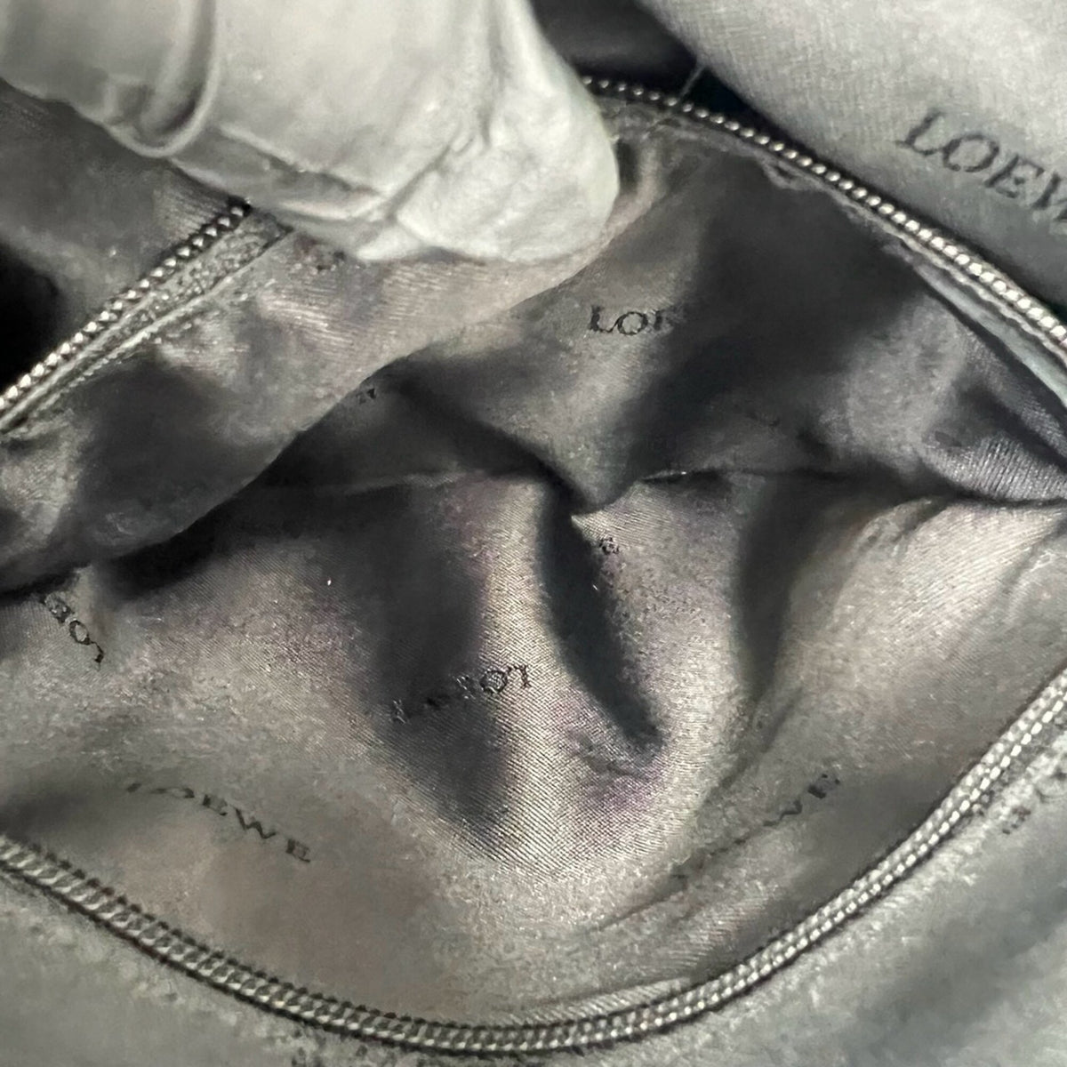 Loewe Black Blue Leather Pochette Shoulder Bag (Pre-Owned)