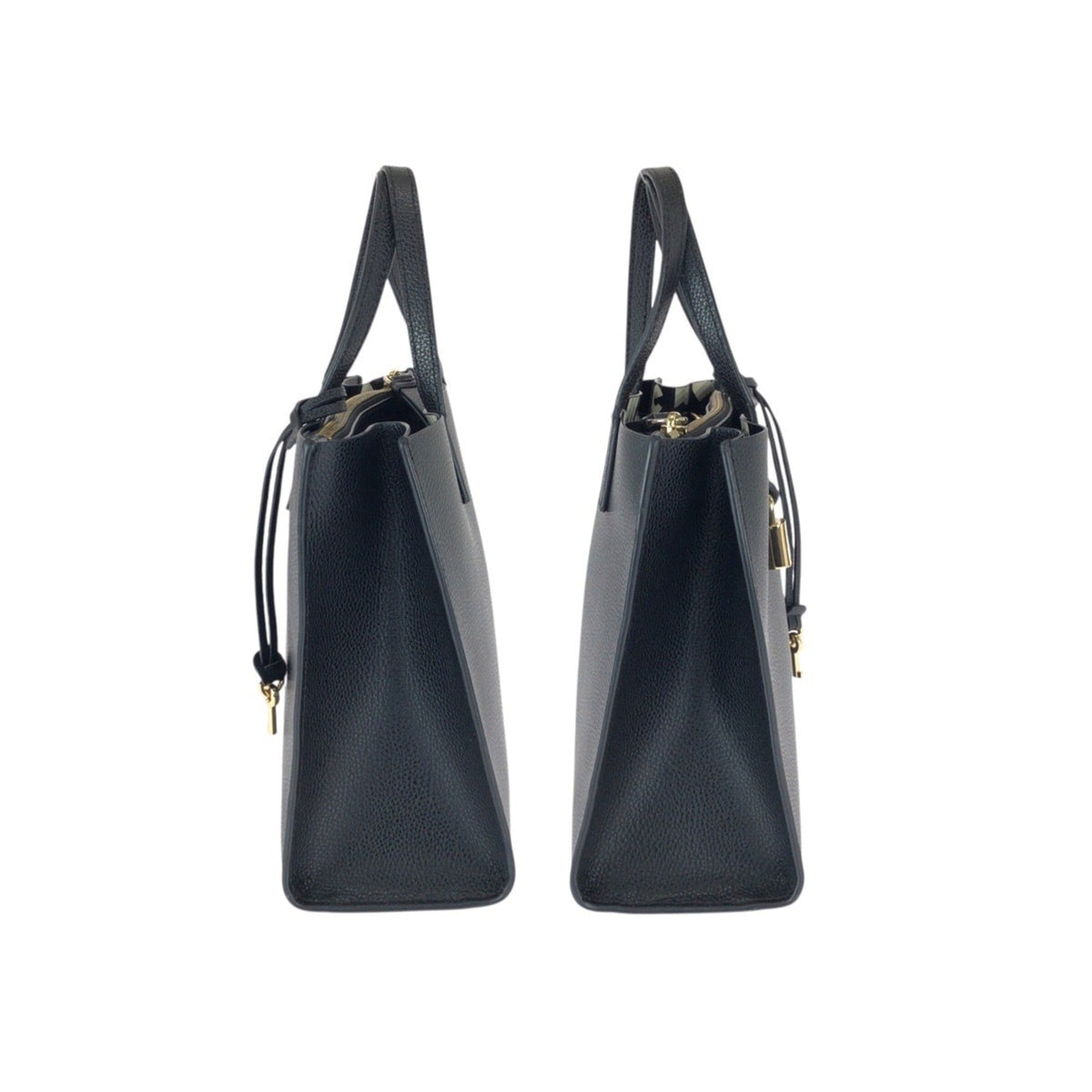 Marc Jacobs Black Leather Shoulder Bag Tote Bag (Pre-Owned)