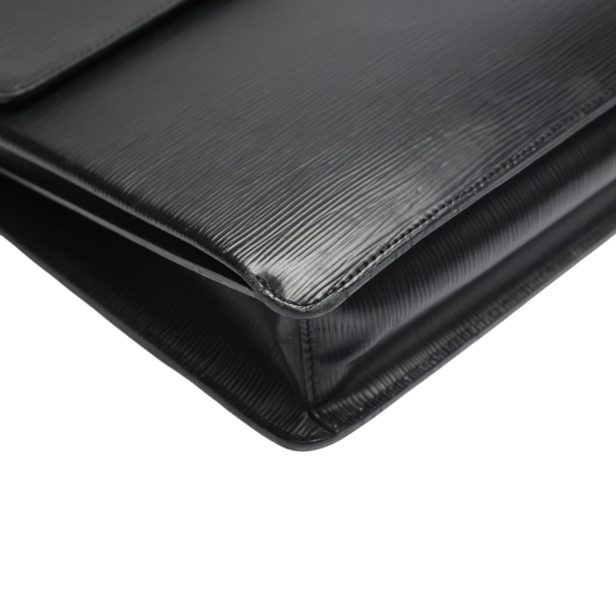 Louis Vuitton Black Epi Leather Document Case Handbag (Pre-Owned)