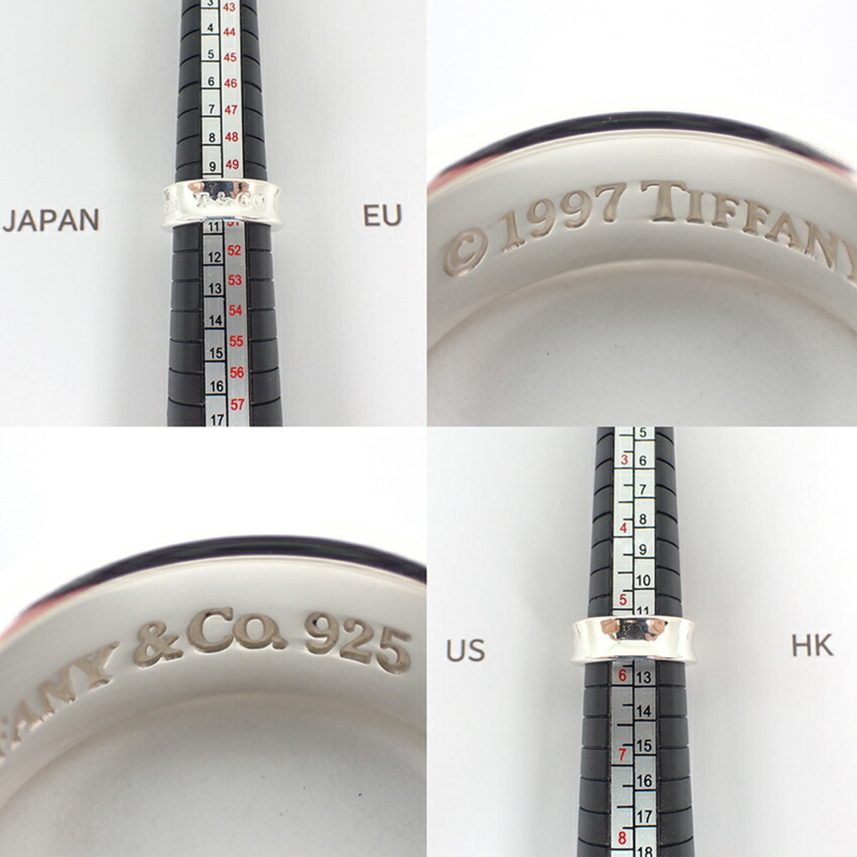 Tiffany Sterling Silver 925 Band Ring (Pre-Owned)
