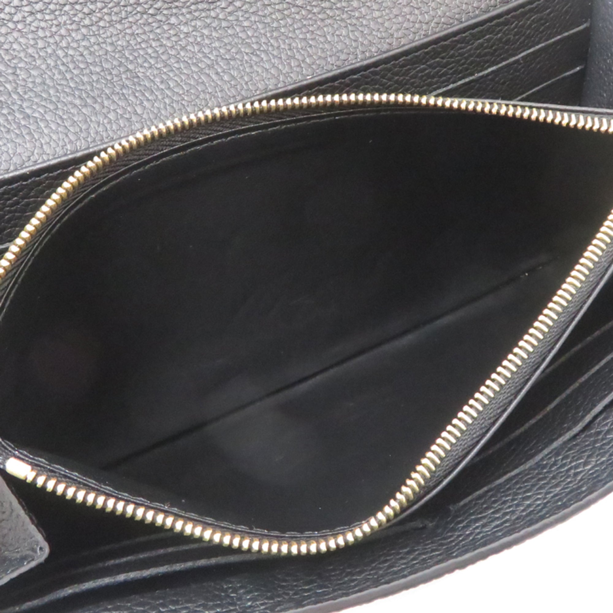Louis Vuitton Black Noir Monogram Empreinte Long Wallet (Bi-Fold) (Pre-Owned)