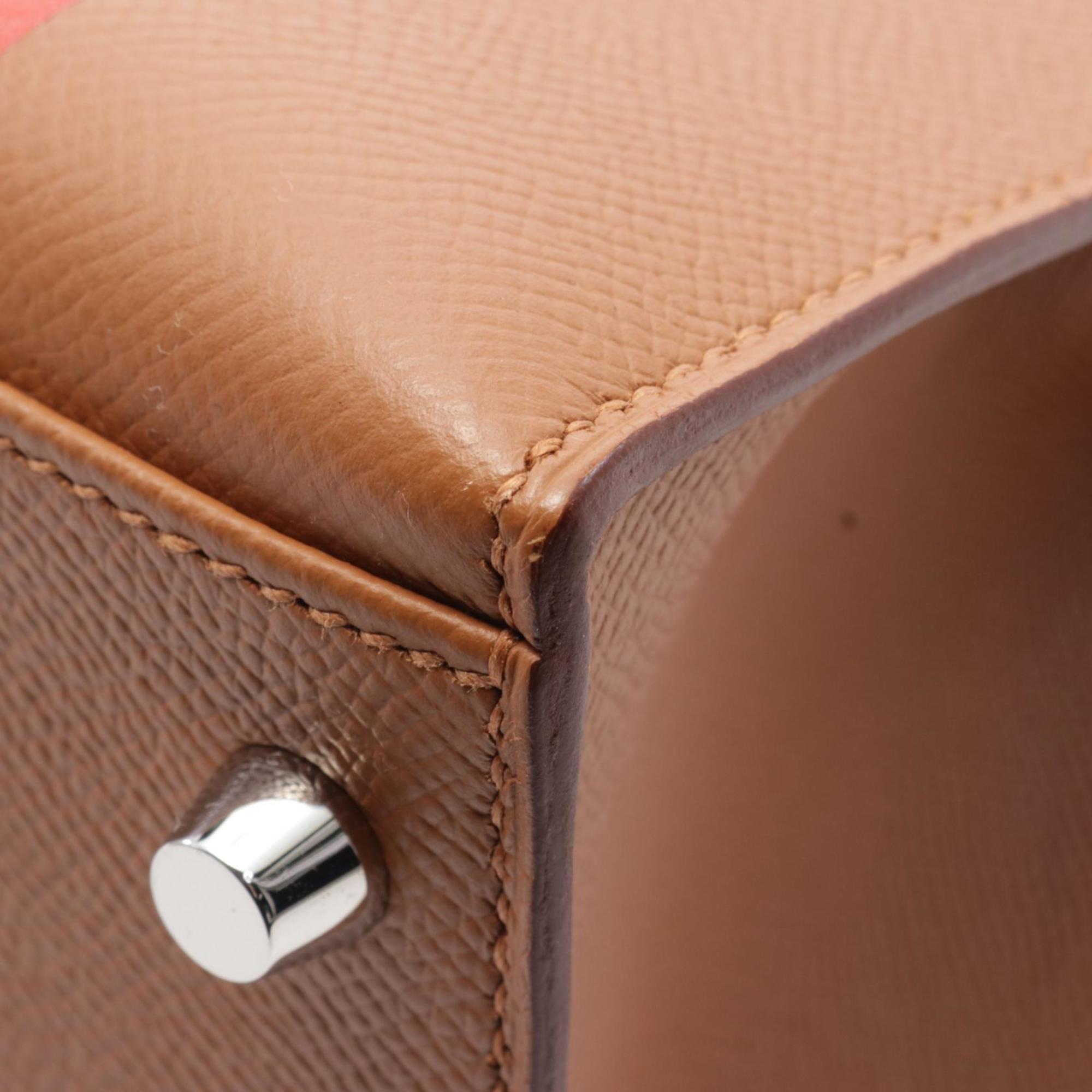 Hermes Bordeaux Brown Epsom Leather Handbag (Pre-Owned)