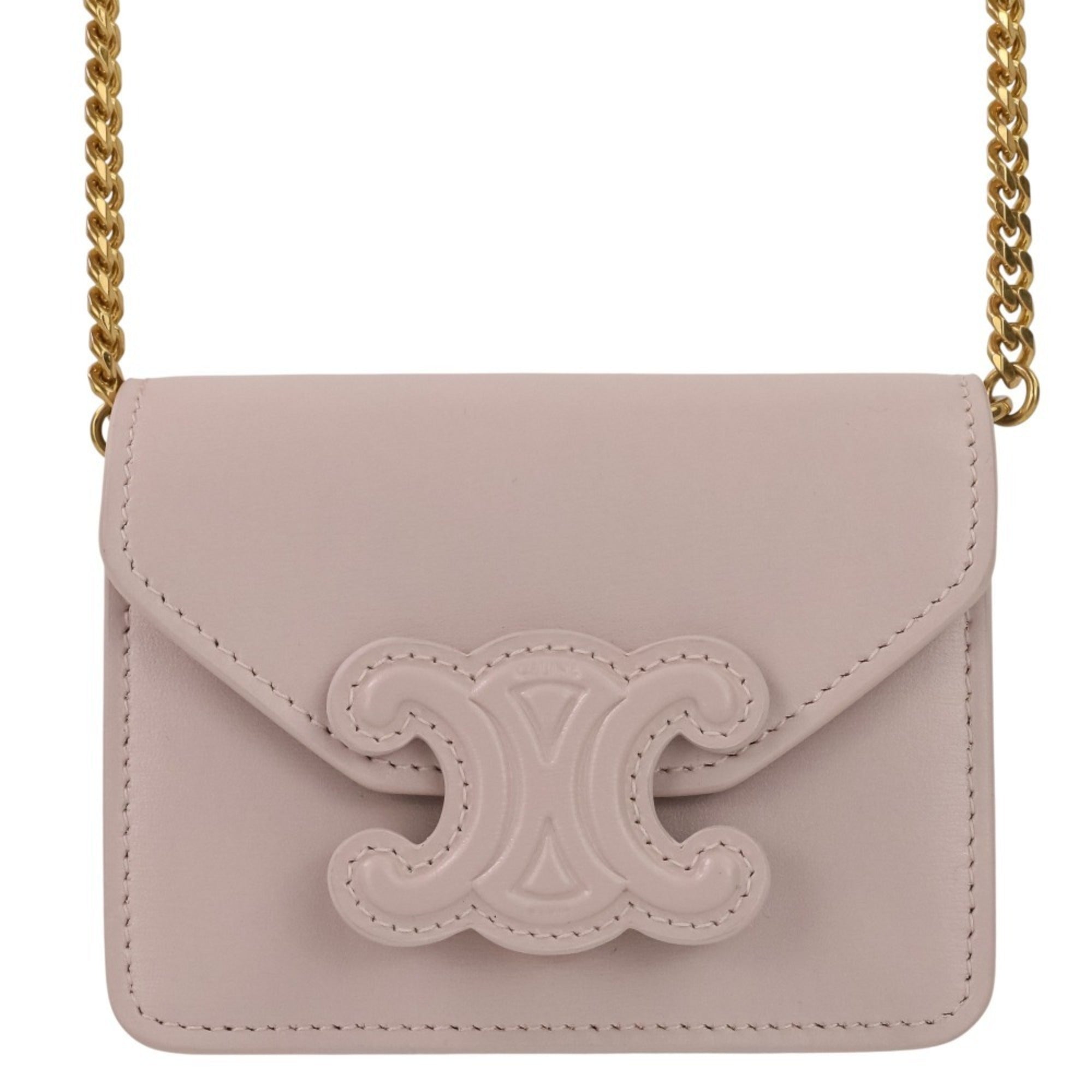 Celine Light Pink Leather Shoulder Bag (Pre-Owned)