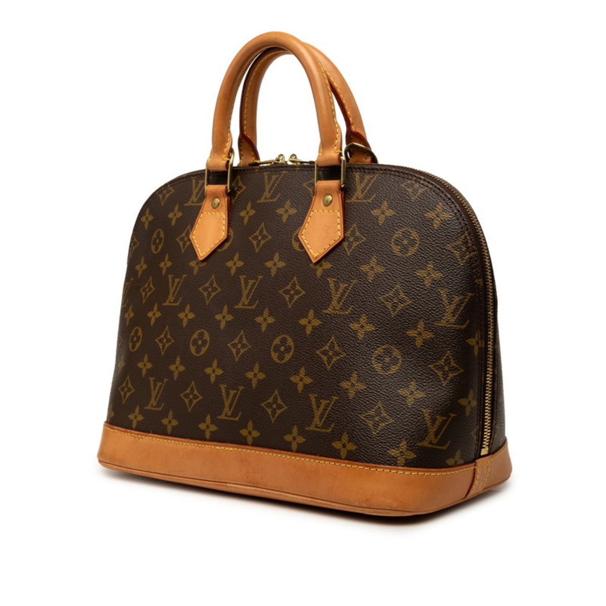 Louis Vuitton Brown Pvc Leather Handbag (Pre-Owned)