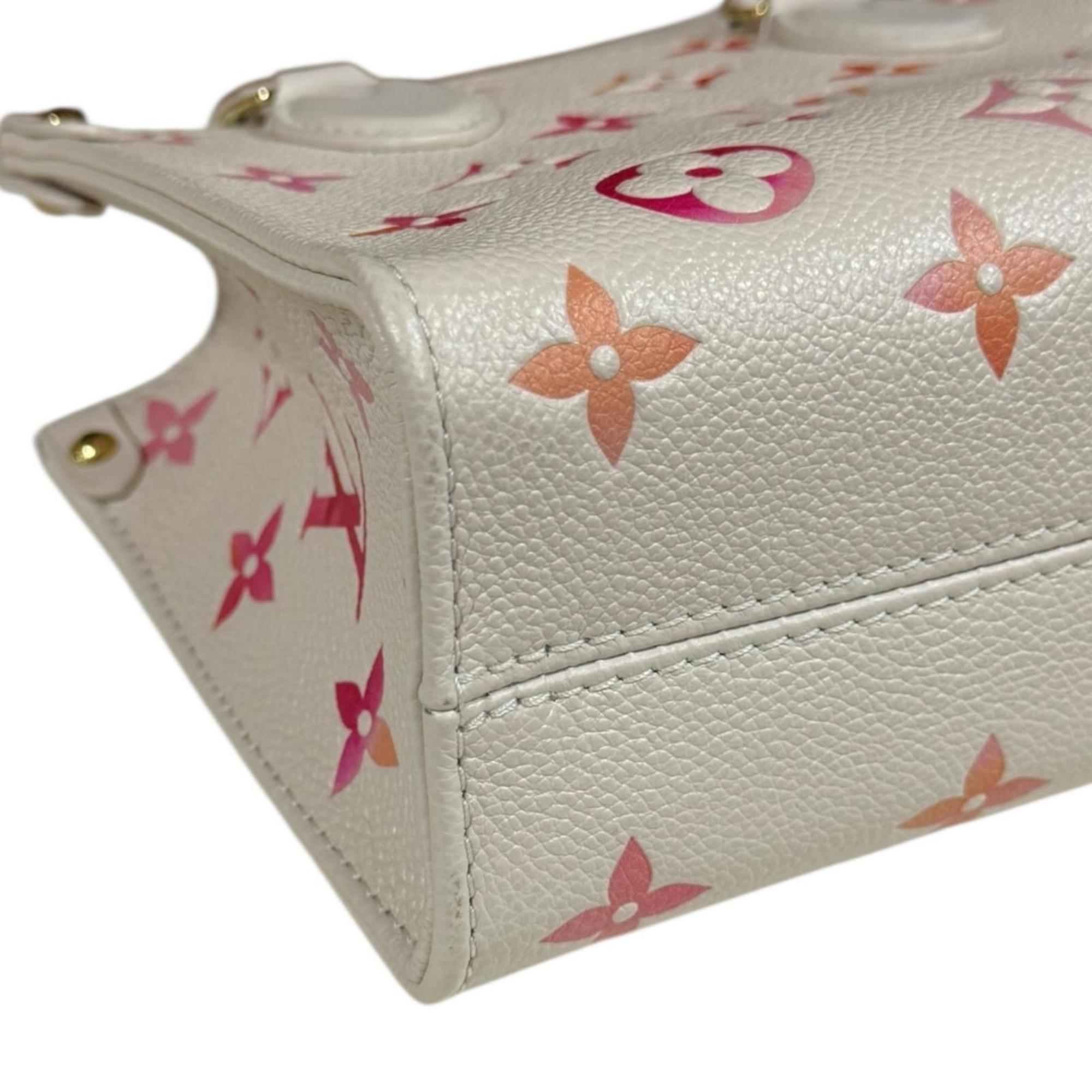 Louis Vuitton Orange Pink White Monogram Empreinte Shoulder Bag (Pre-Owned)