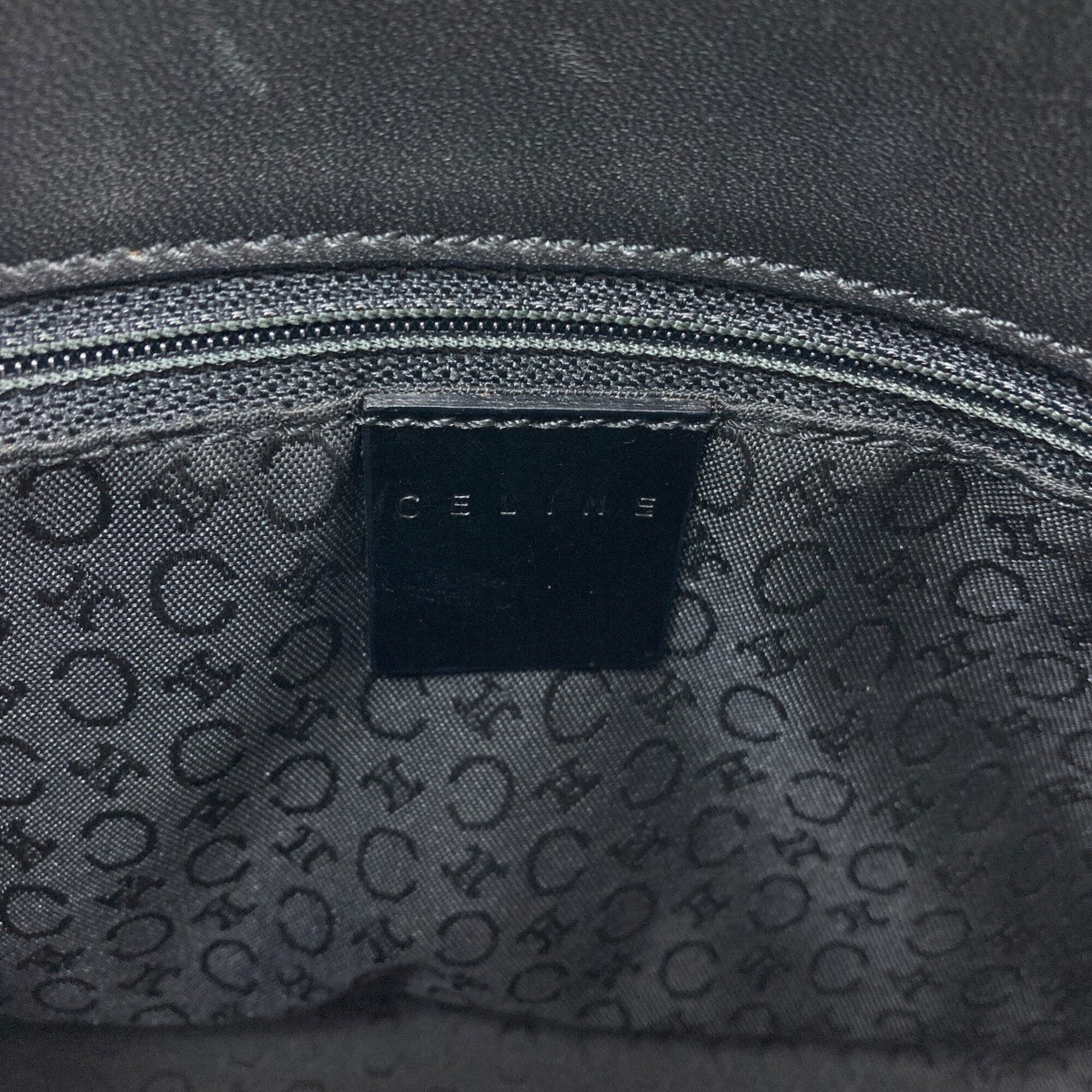 Celine Black Canvas Shoulder Bag (Pre-Owned)