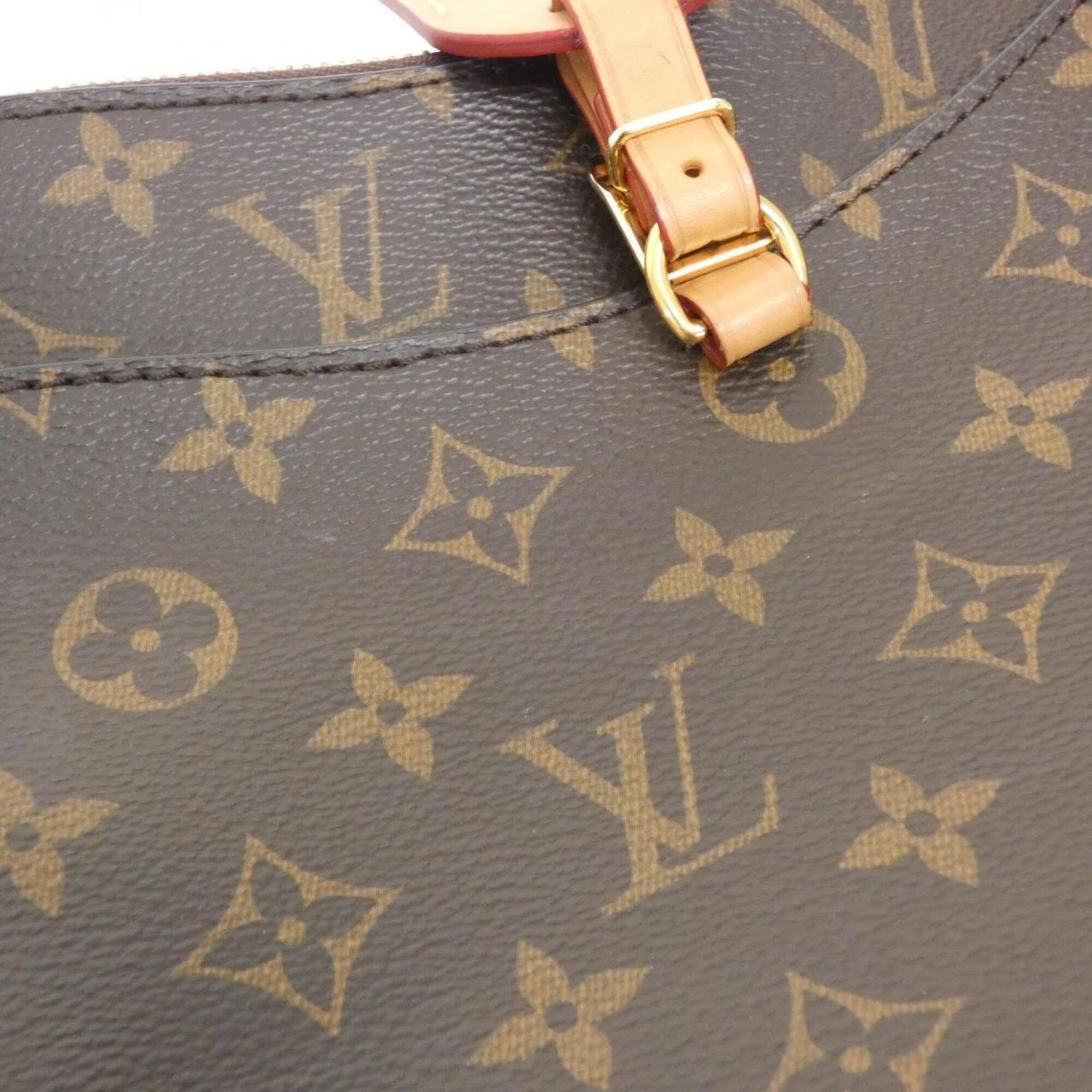 Louis Vuitton Marron Coated Canvas Shoulder Bag (Pre-Owned)