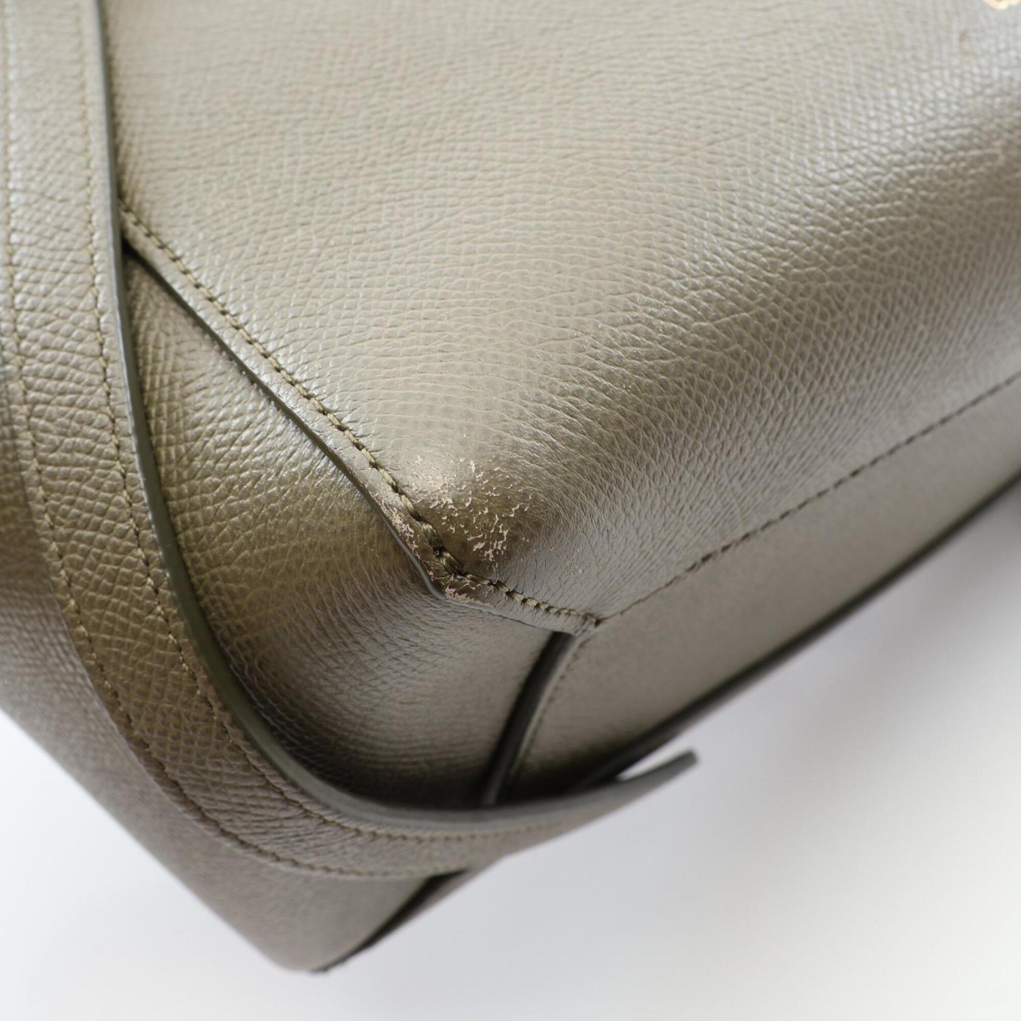 Celine Khaki Leather Handbag (Pre-Owned)