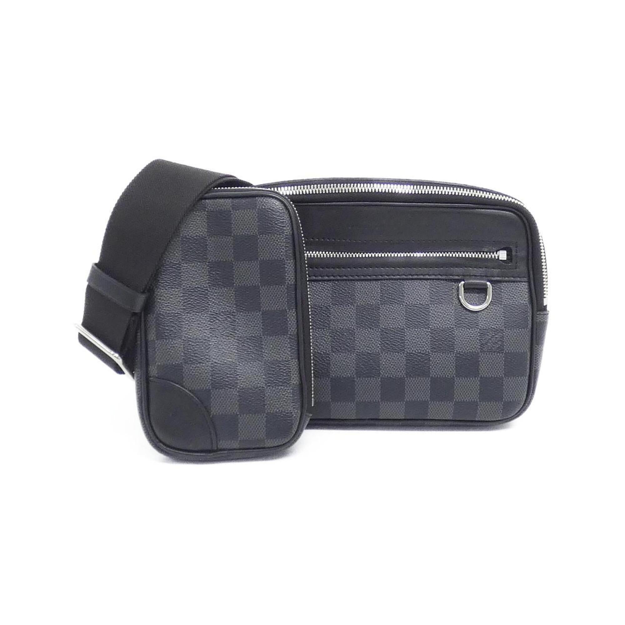 Louis Vuitton Damier Graphite Graphite Coated Canvas Pouch Shoulder Bag (Pre-Owned)