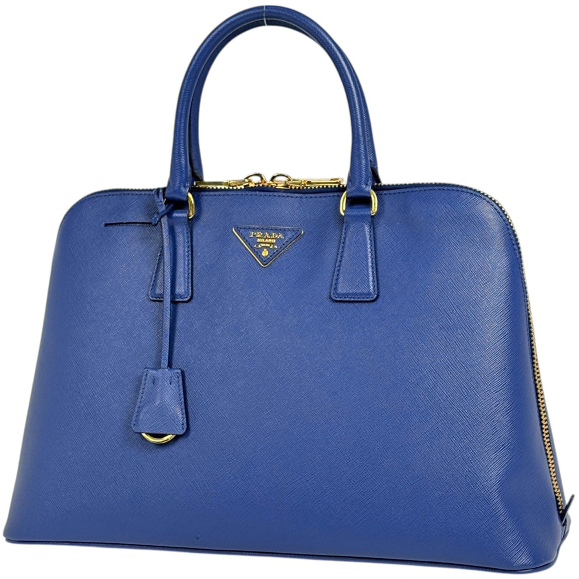 Prada Blue Leather Handbag (Pre-Owned)