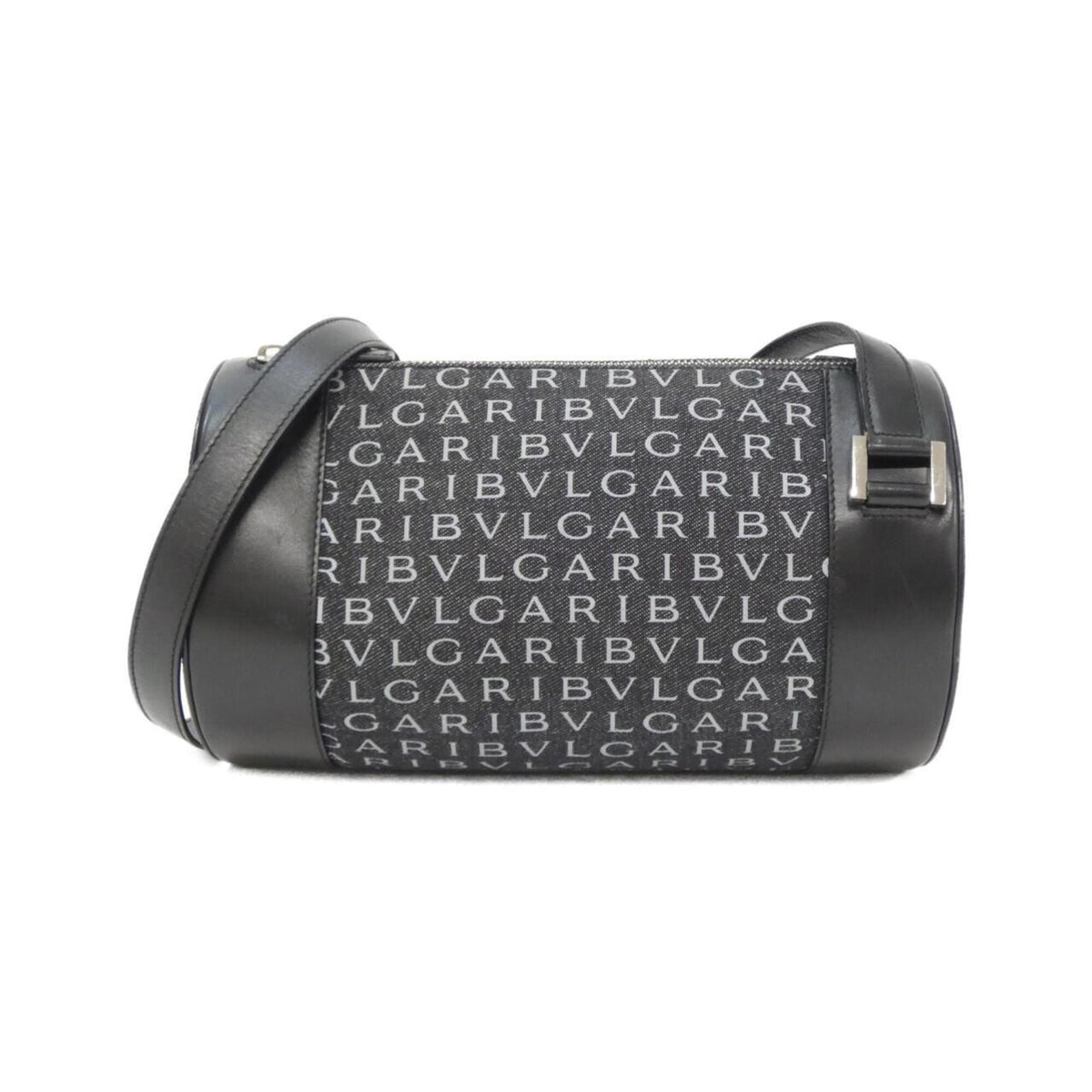 Bvlgari Black Gray Denim Shoulder Bag (Pre-Owned)
