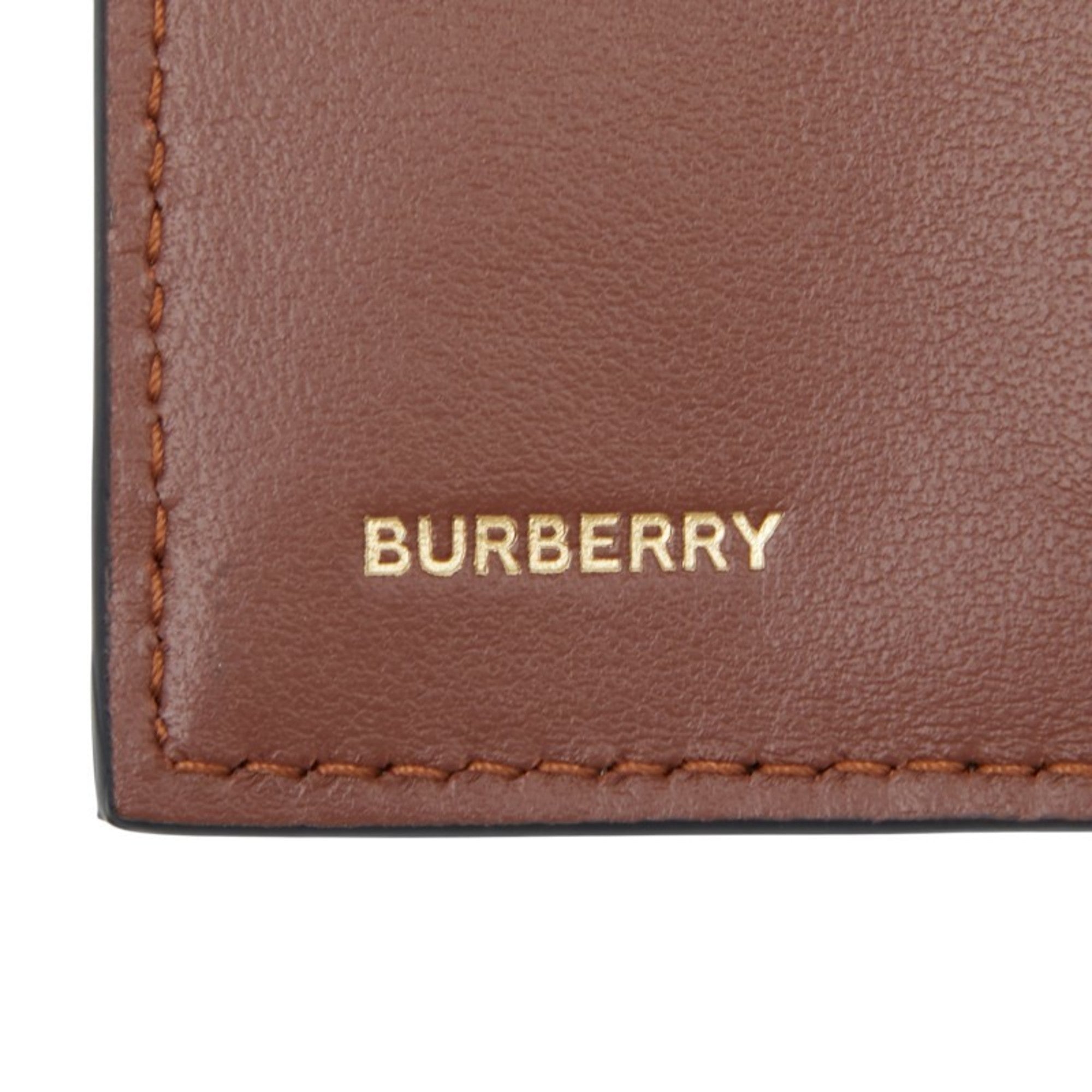 Burberry Beige Black Pvc Wallet (Tri-Fold) (Pre-Owned)