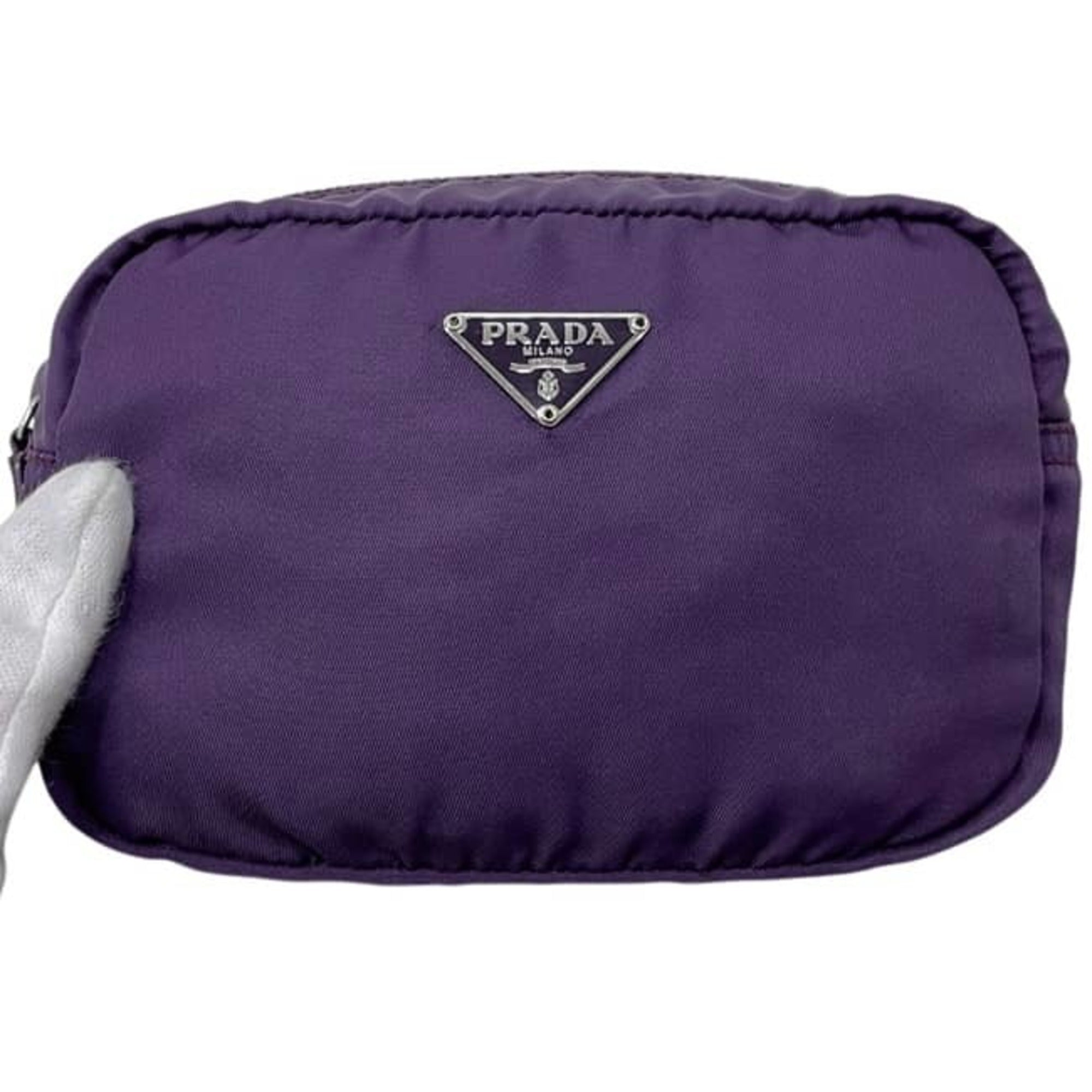 Prada Purple Nylon Pouch (Pre-Owned)