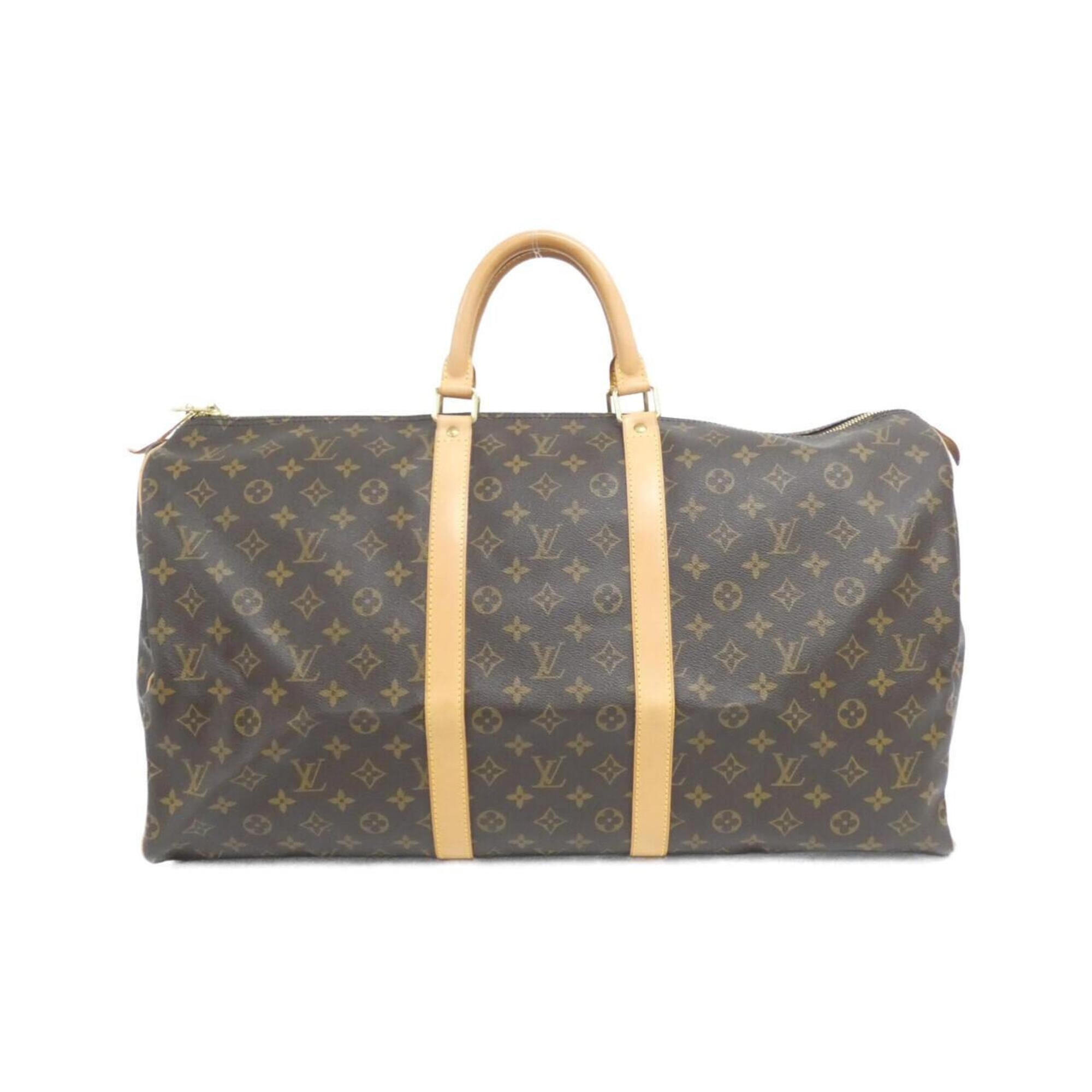 Louis Vuitton Marron Coated Canvas Boston Bag (Pre-Owned)