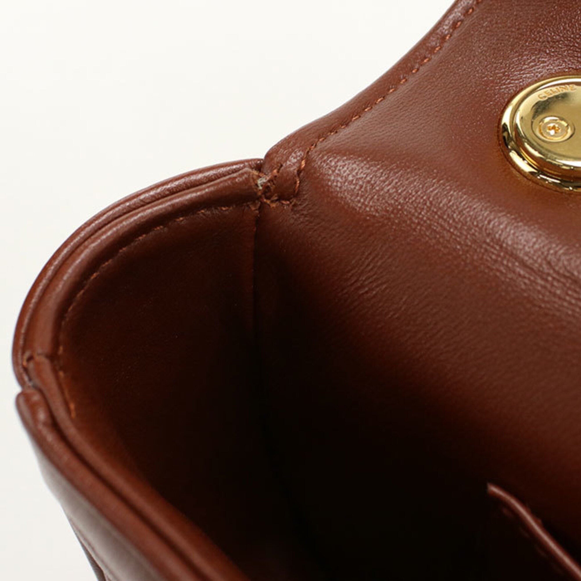 Celine Brown Leather Shoulder Bag (Pre-Owned)